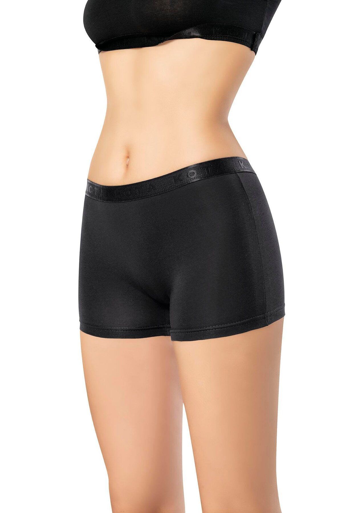 KOTA İÇ GİYİM 6 Adet Likralı Kadın Penye Boxer %93 Pamuk %7 Elastan