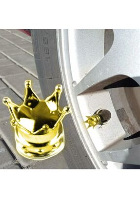 MeyZone Alüminyum Kral Tacı Sibop Kapağı 4'lü Gold Kral Tacı Sibob Kapağı Taç...