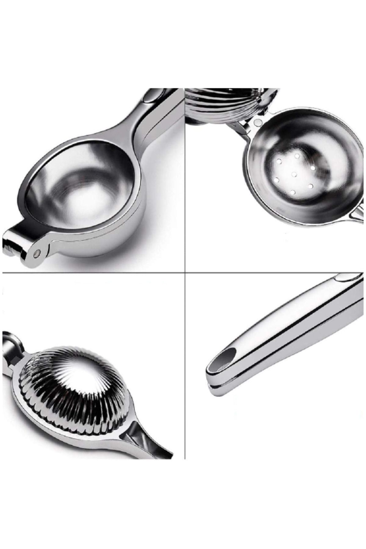 IVORY-Stainless Quality Steel Citrus - Chrome Plated Cast Lemon Squeezer 3
