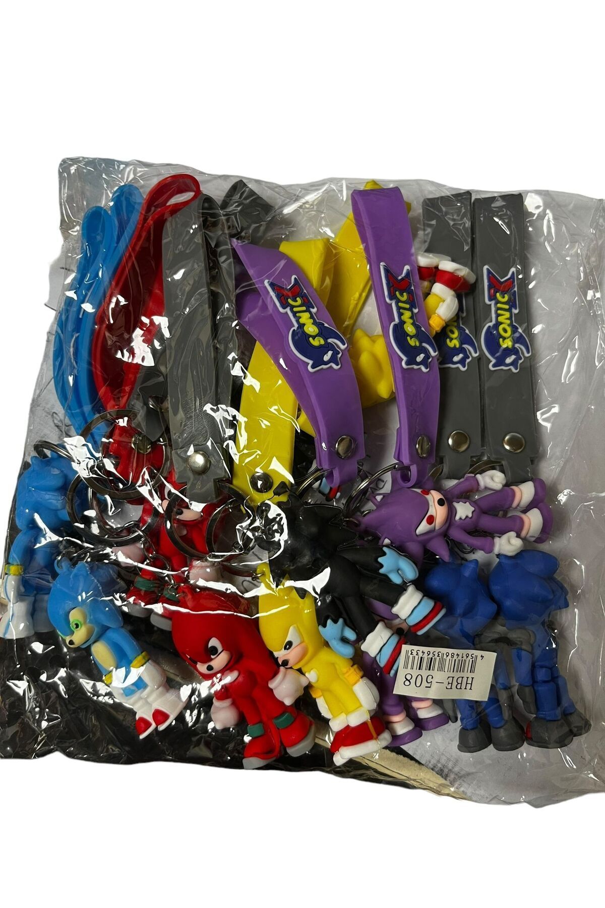 niceday-Set of 12 Sonic Boom Keychains 1