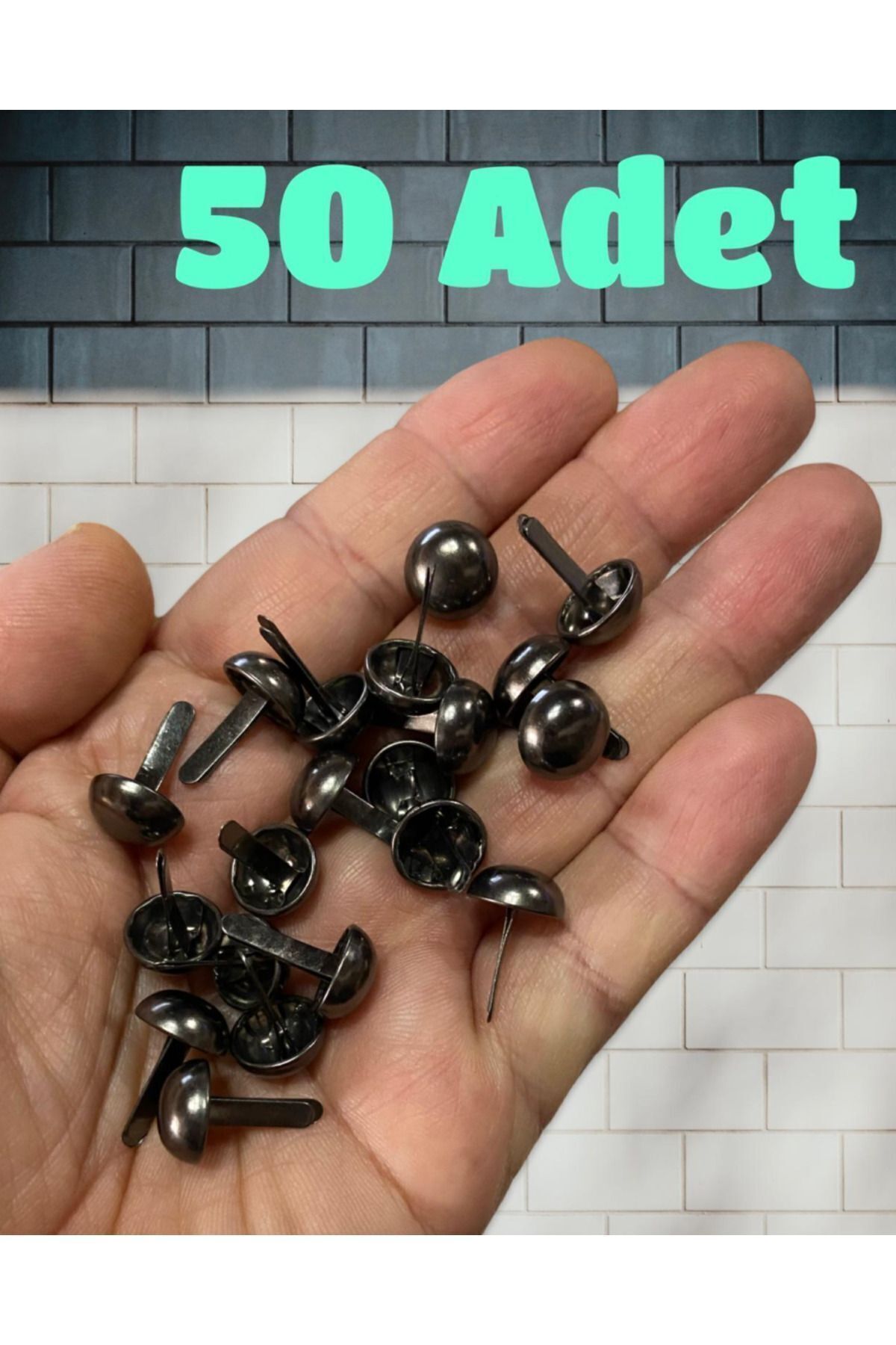 Flea Market 15mm  Siyah Kabara - Çanta kabarası