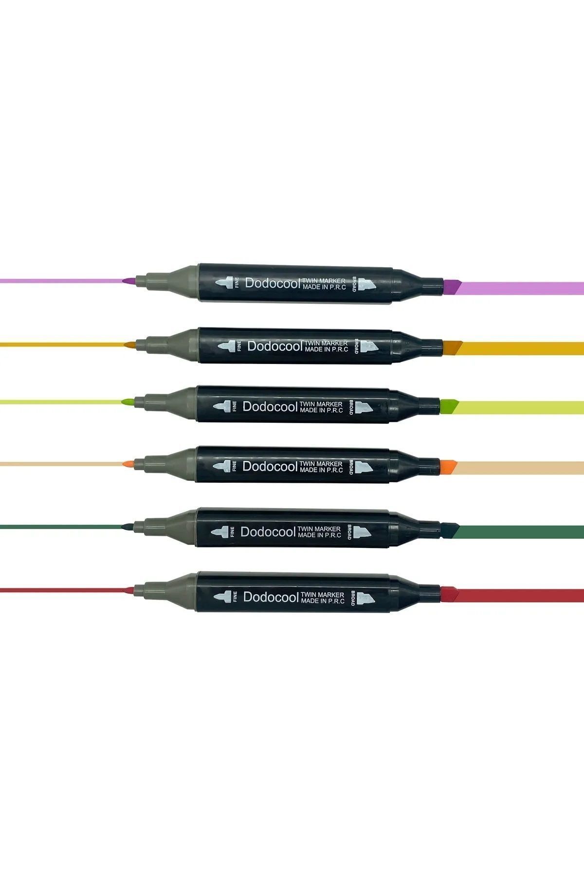 Dodocool-100Pcs Double Ended Touch Marker Art Design Felted Pencil Paint Set+ Organizer Stand + Bag 7