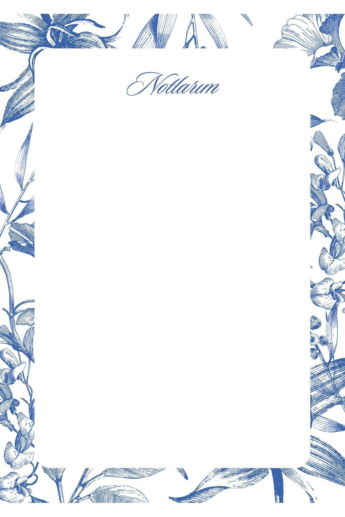 Srctech-Blue Romantic Planner Notepad A5 Size 50 Sheets 2