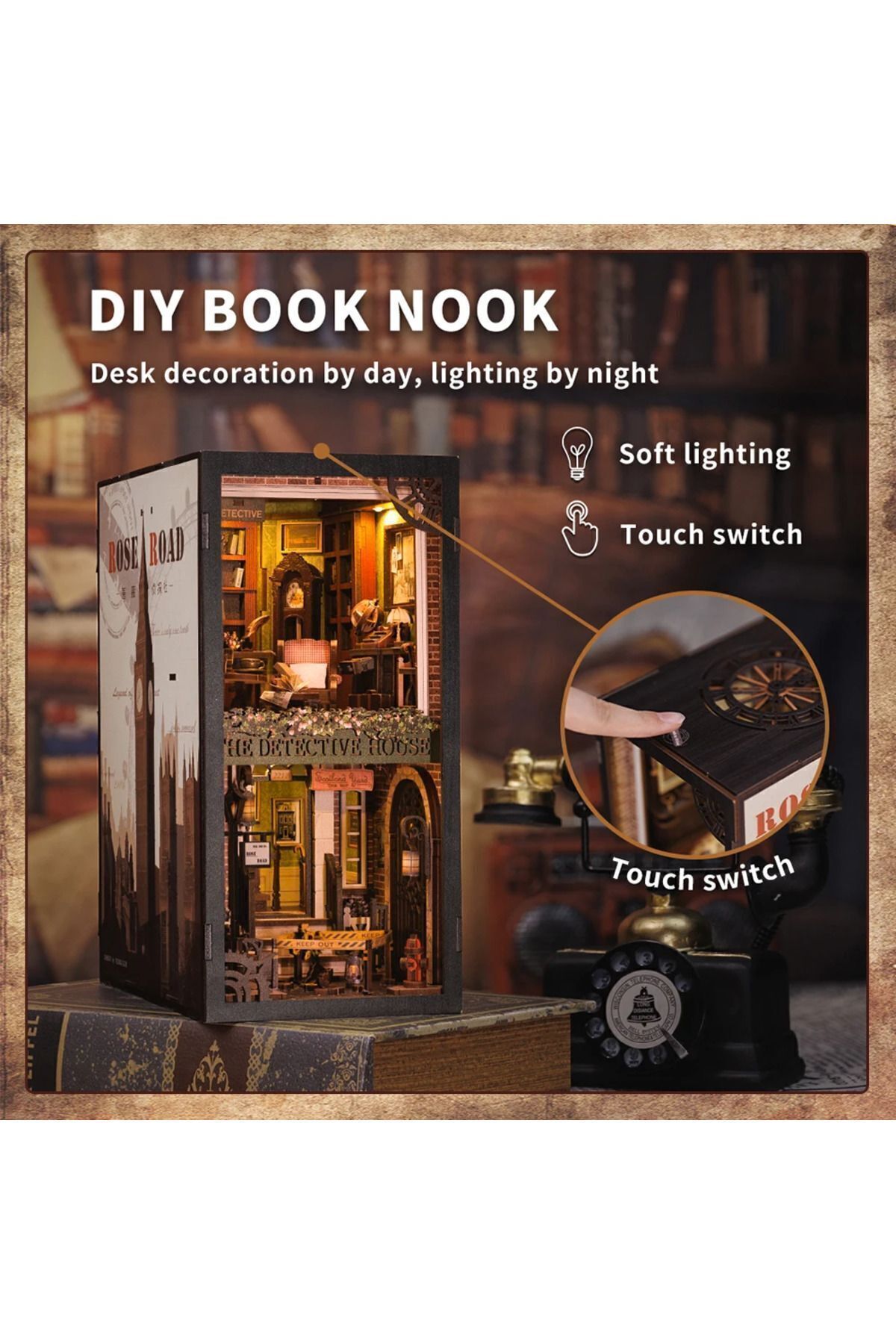 CUTEBEE Rose Detective Agency - CUTEBEE Book Nook Sihirli