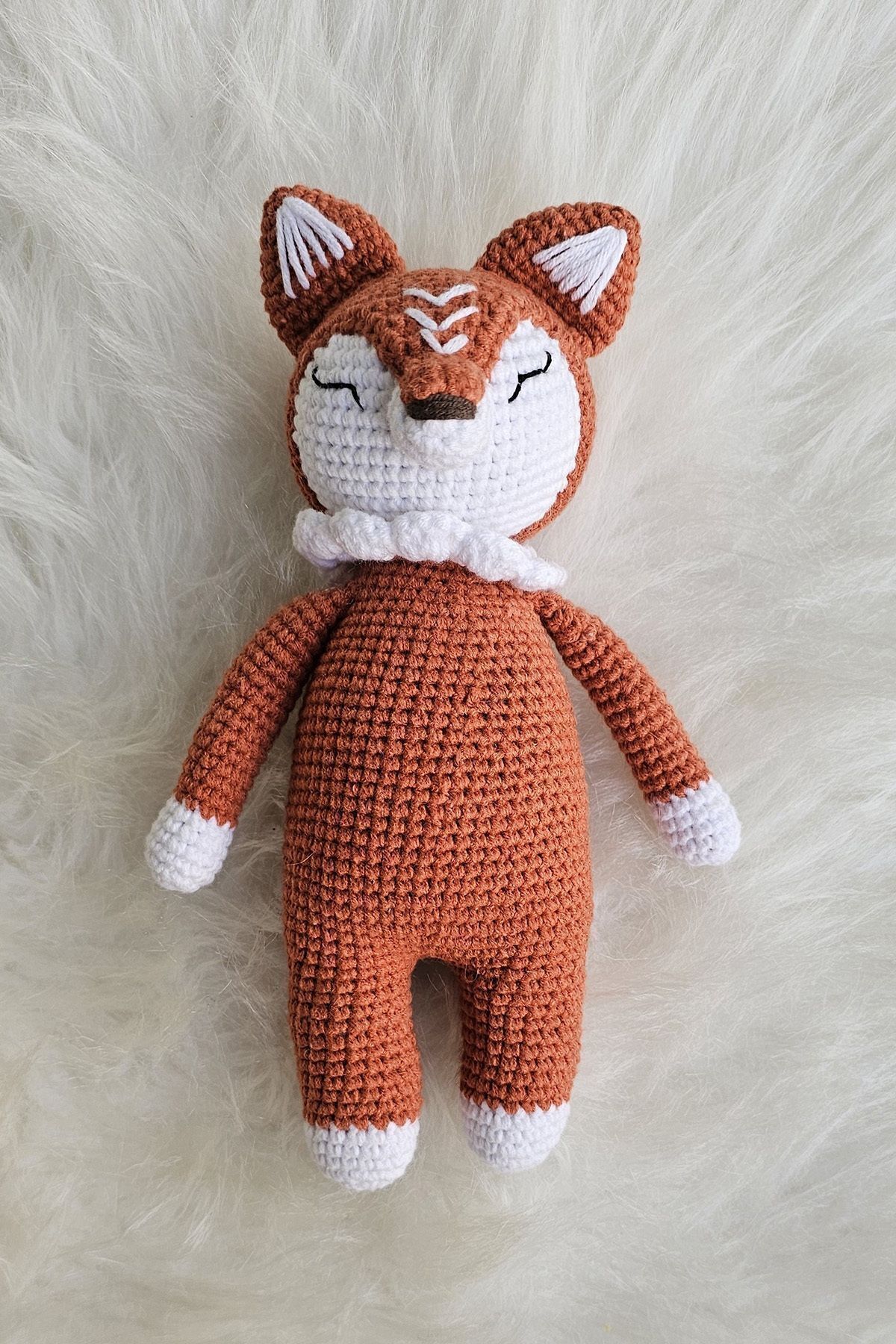 kelebeginruyasihobievi Amigurumi Uyku Arkadaşı Geyik Battaniyeli  Çıngırak ve Emzik Zinciri 4'lü Set fotoğrafı 3 (önizleme)