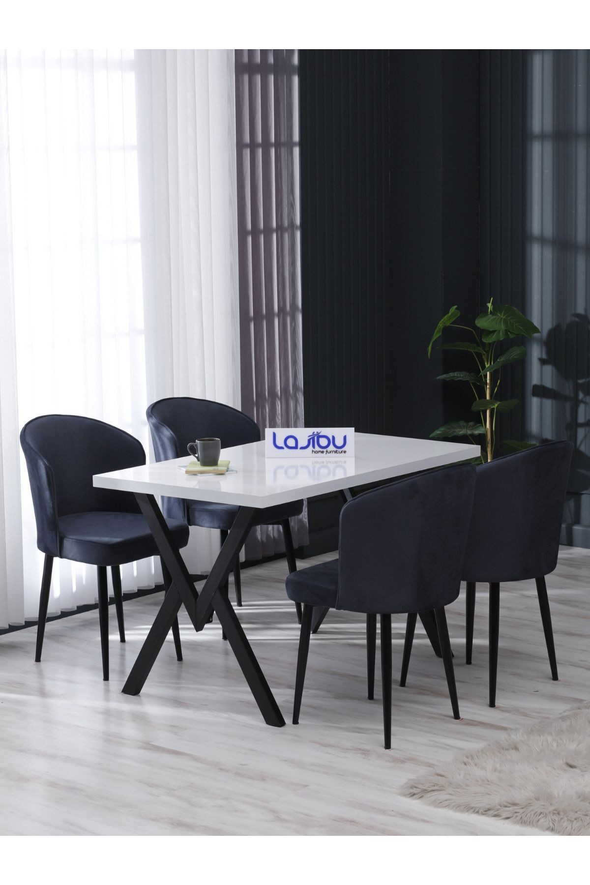 Lajibu Esila 70x120 Beyaz Mutfak Masası, Mutfak Masa Takımı, 1.sınıf  Babyface Kumaş 4 Antrasit Sandalye Fiyatı, Yorumları - Trendyol