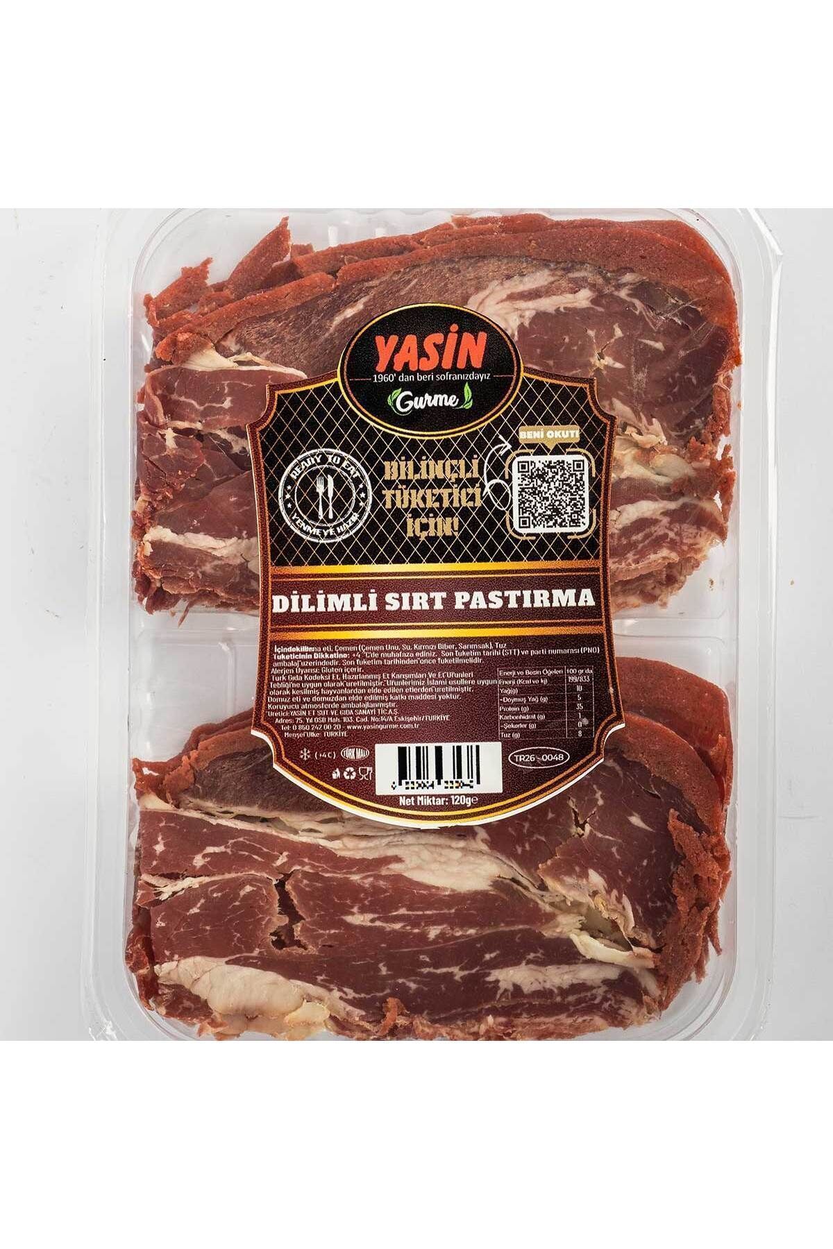 yasin sucukları Sırt Dilimli Pastırma 120 gr (%100 DANA ETİ)