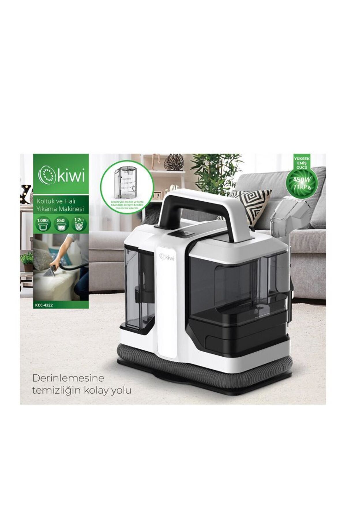 Kiwi Home Kiwi KCC 4322 Koltuk ve Halı Yıkama Makinesi