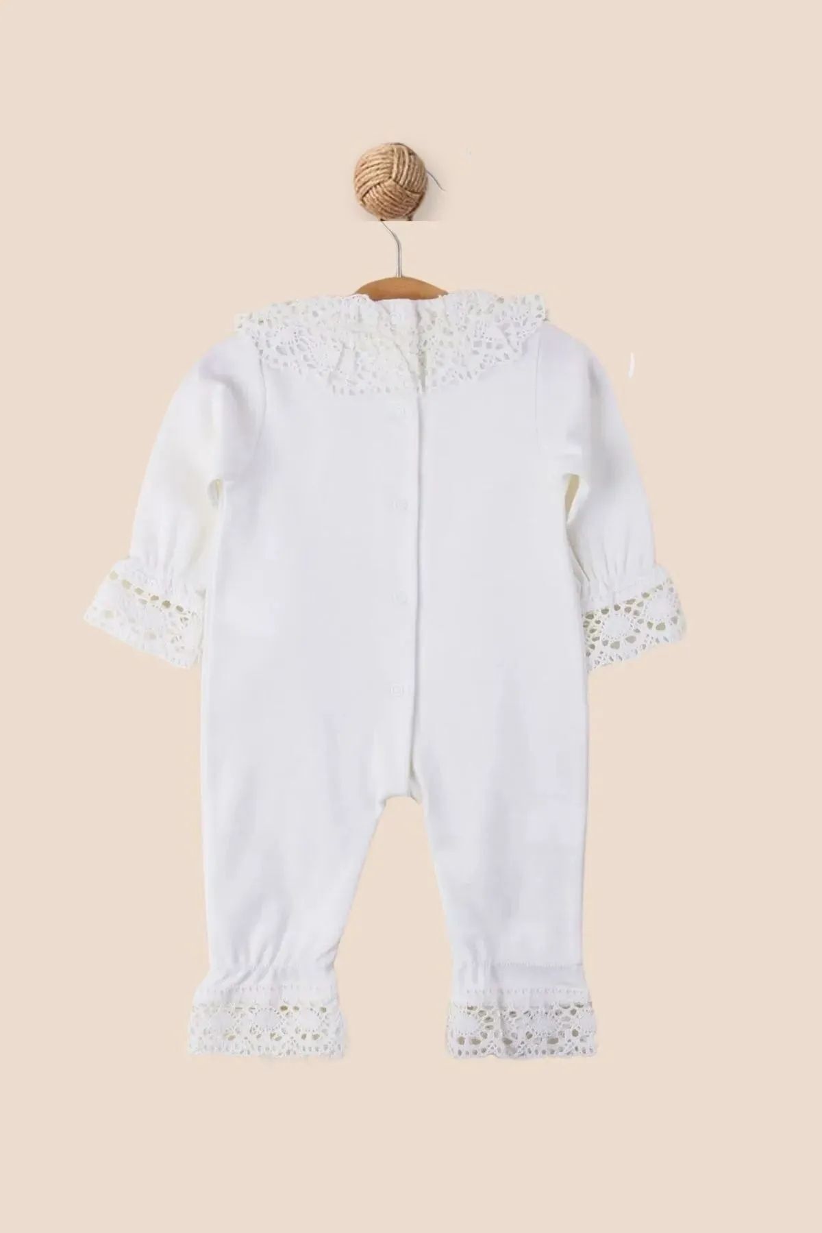 Minytrendy İsimli Yenidoğan Tulum Takım Hastane Çıkışı Yenidoğan Kız Bebek Mevlüt Kıyafeti Hediyelik Takım fotoğrafı 3 (önizleme)