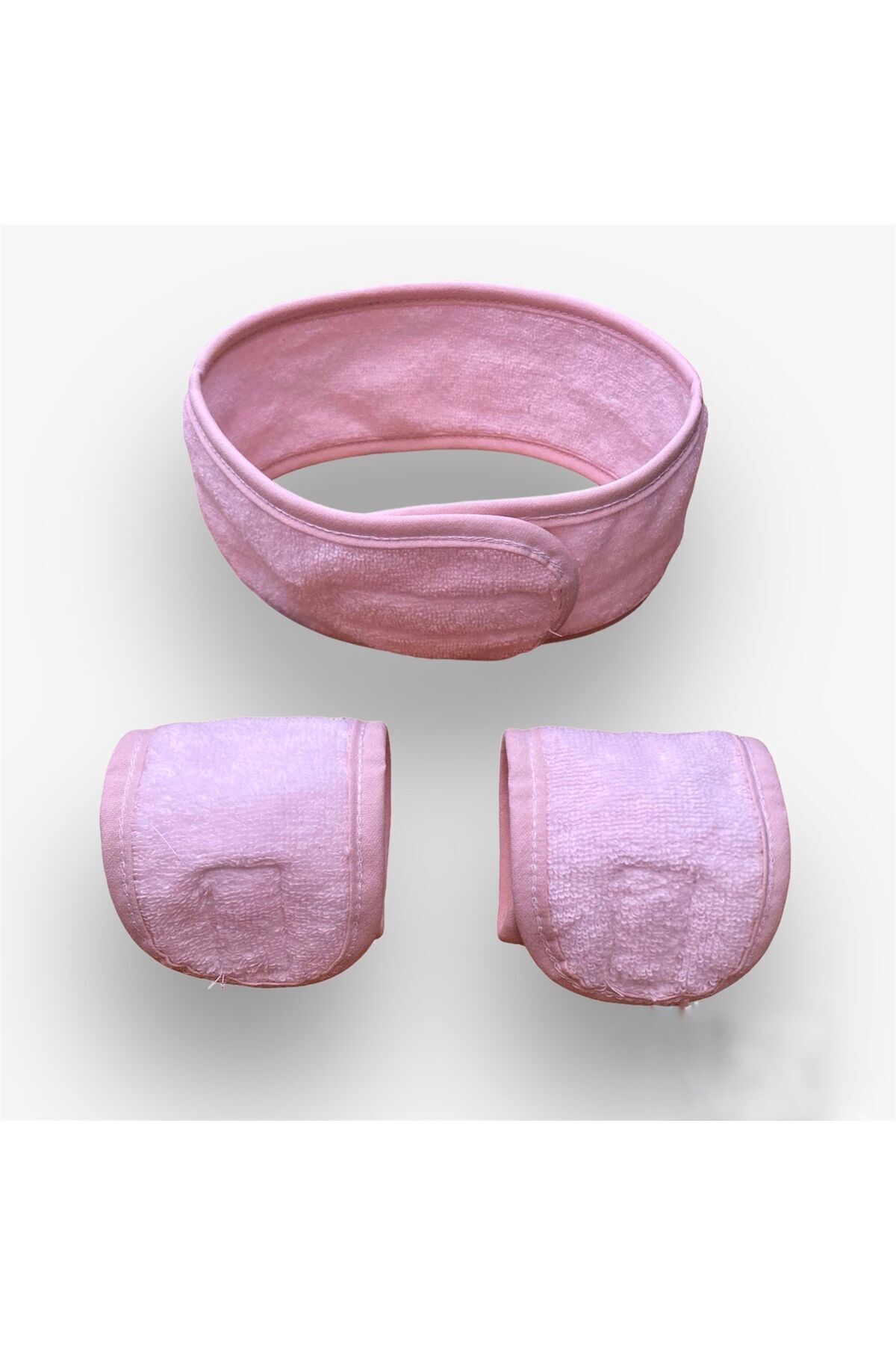 Set of 3: 2 Water Absorbent Towels Wrist Face Washing Arm Band Sports Headband & 1 Hair Band Set