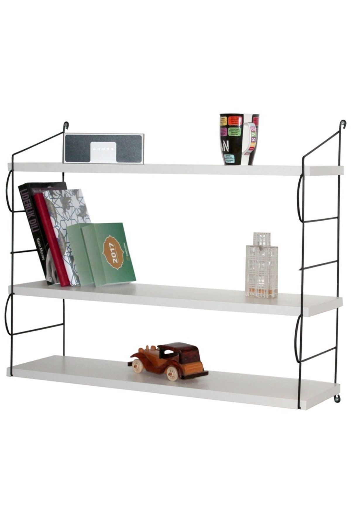 Kuroi Tana 3 Tier Decorative Wall Shelf Bookshelf