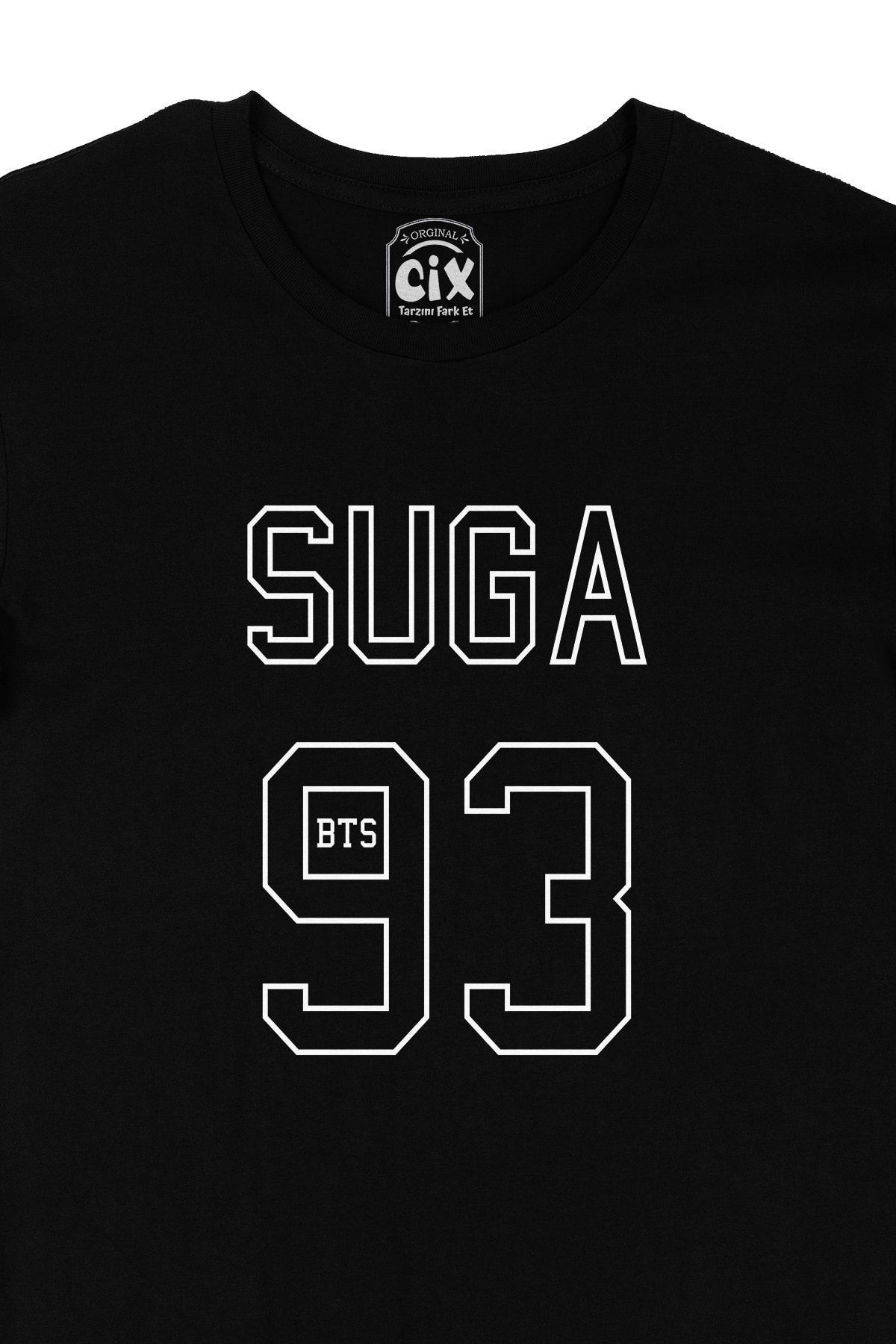 Cix-Bts Bangtan Boys Suga 93 Black T-Shirt 2