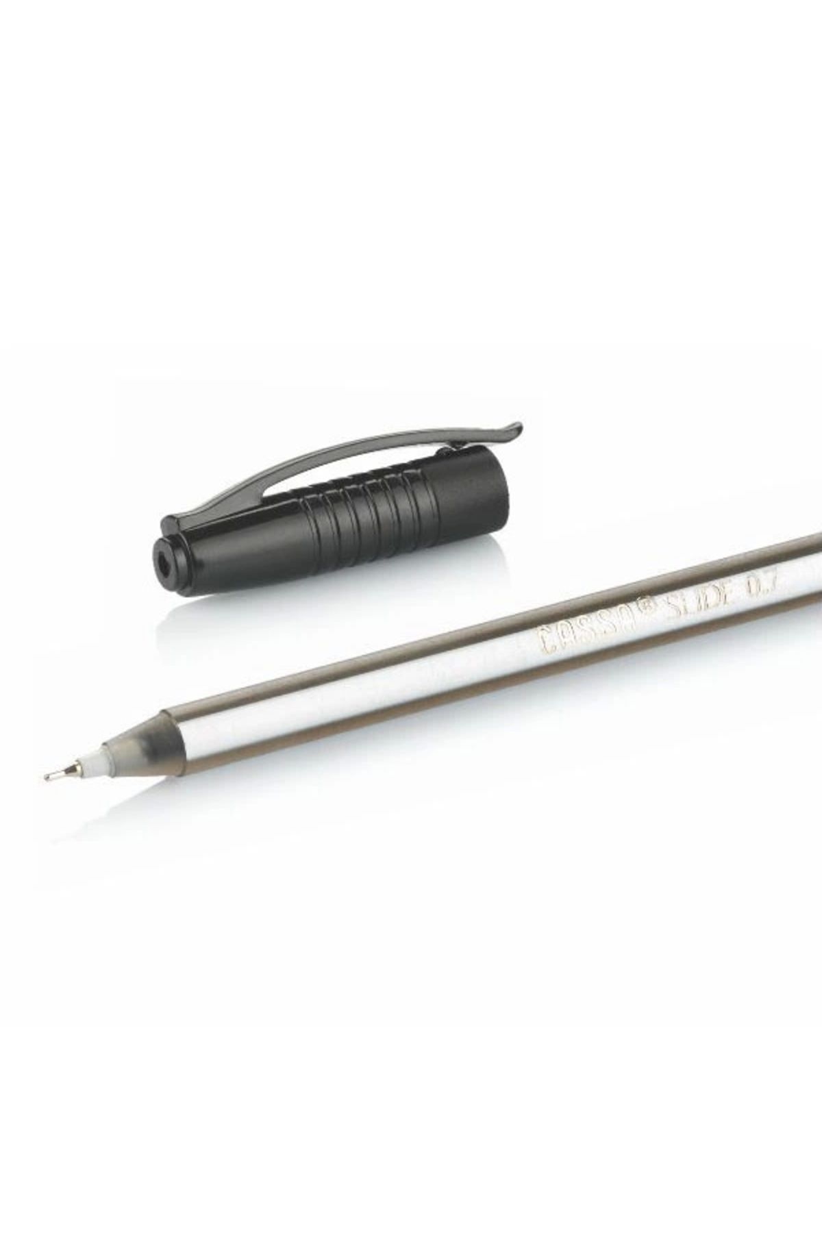 Cassa-Black Ballpoint Pen Slide 0.7 Mm - Pack of 50 8735 1