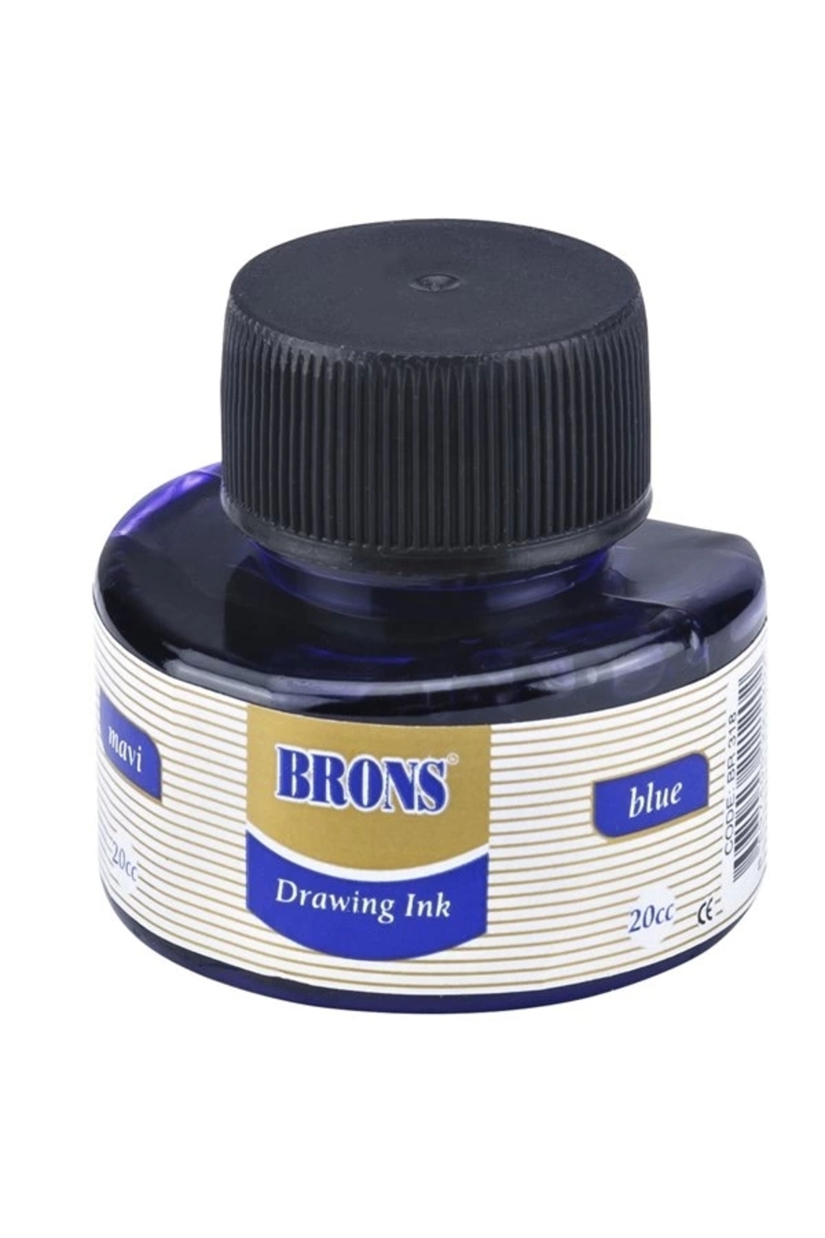 Brons Çini Mürekkebi 20 Cc Mavi Br-318 - 12'li Paket