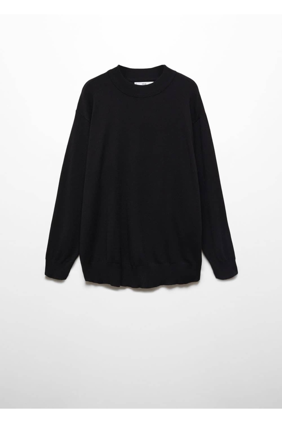 بافت و پلیور زنانه مشکی منگوMANGO | 67010477 اورجینال - تصویر 3