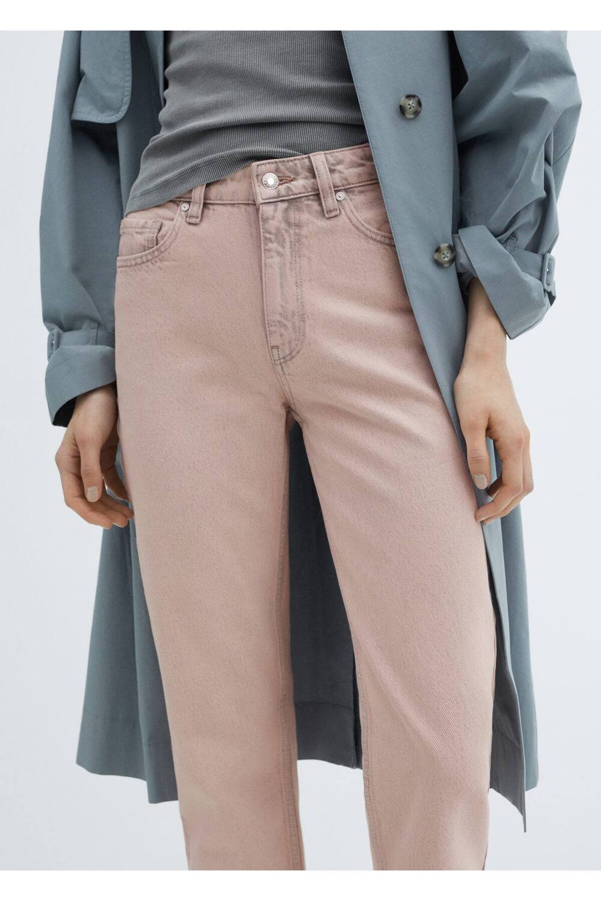 Düz kesim crop jean