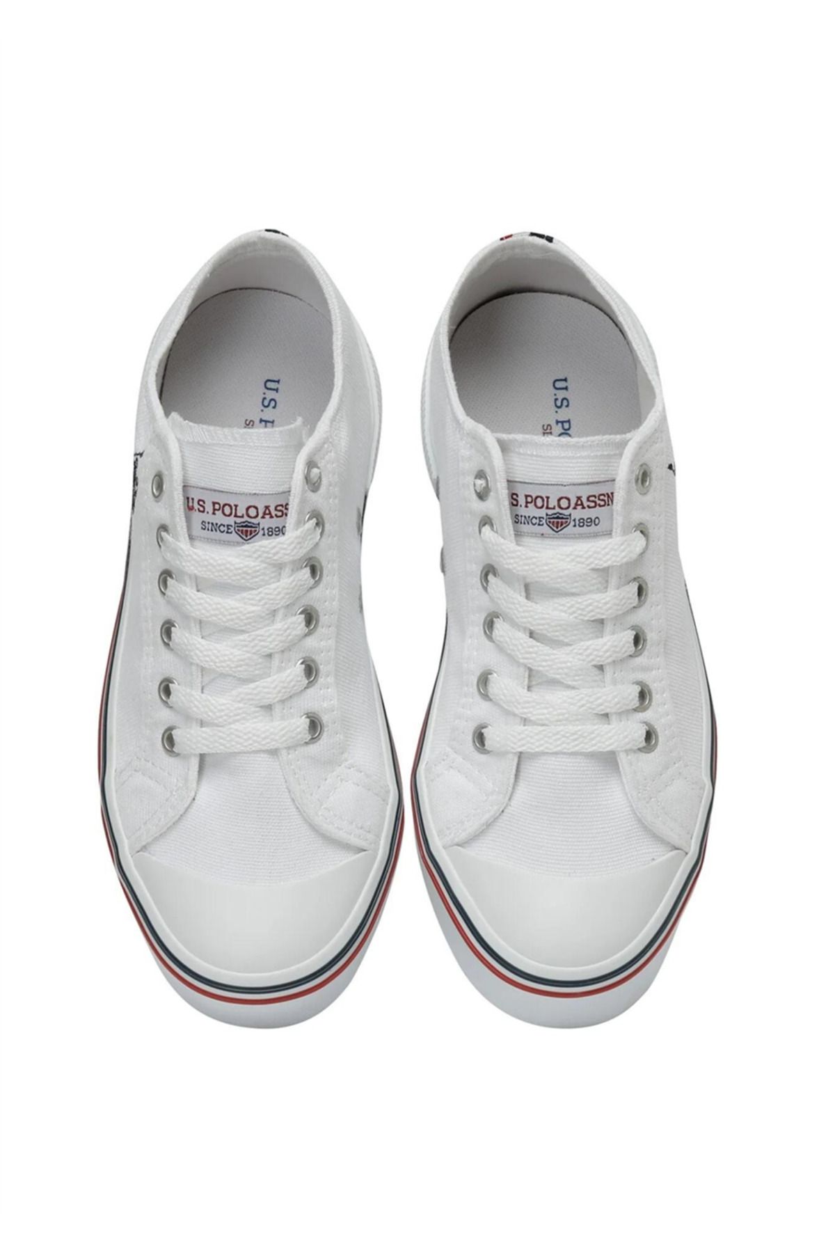 کفش پیاده روی سفید زنانه روزانه 3FX اورجینال U.S. Polo Assn.