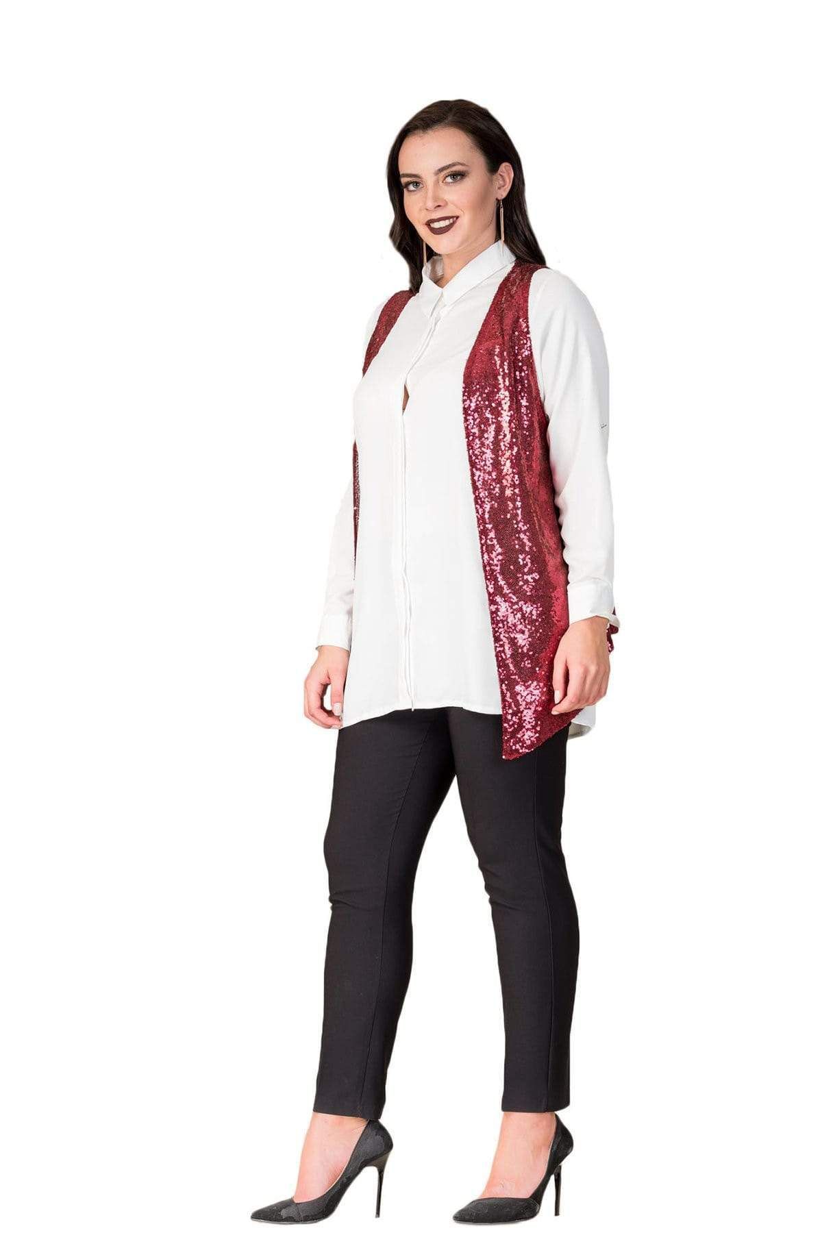 Hanezza-New Year's Warmth: Add Love to Your Body!Celebrate Your Elegance with Large Size Vests 4