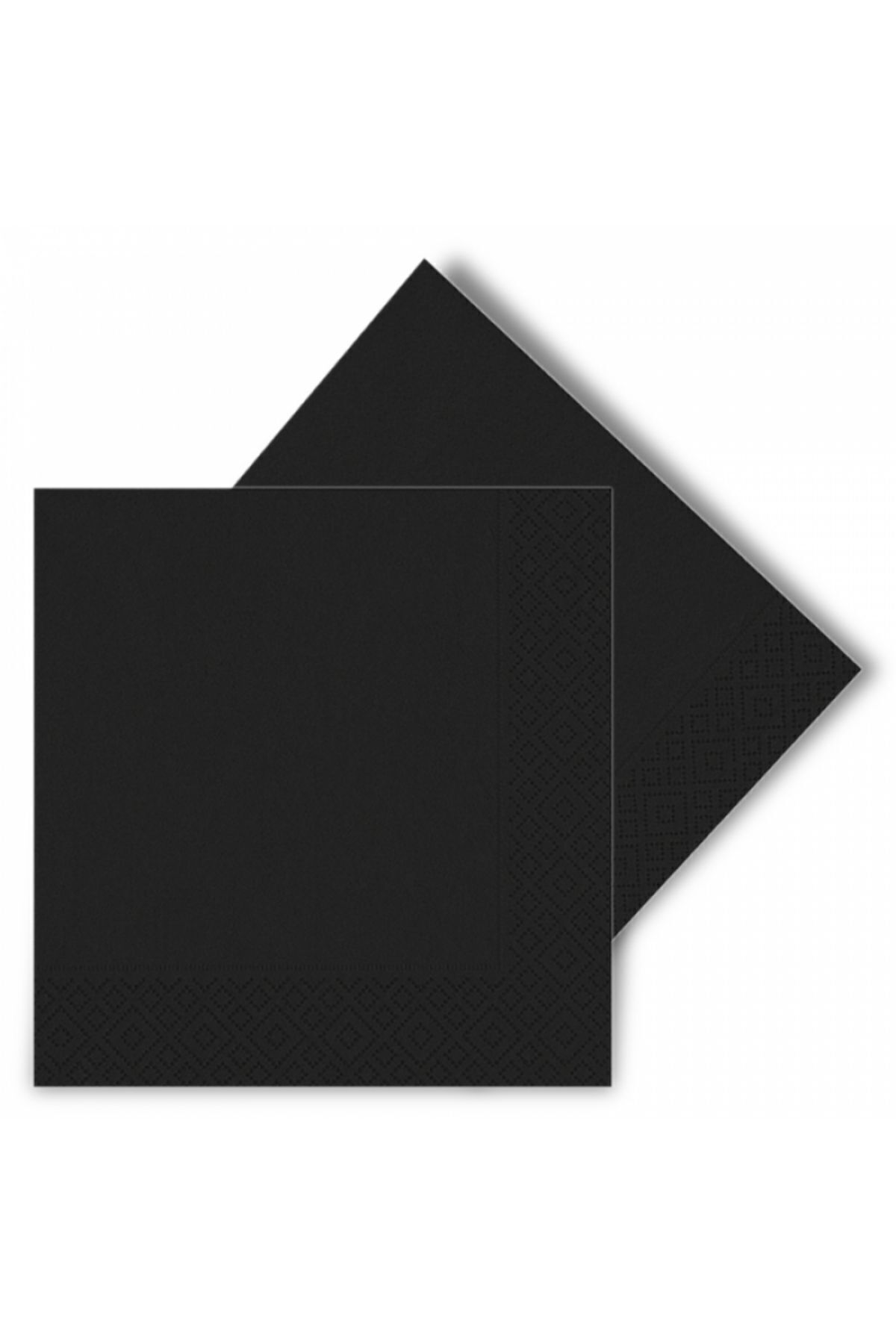 Paparti-Black 16-Piece Solid Color Party Napkin 1