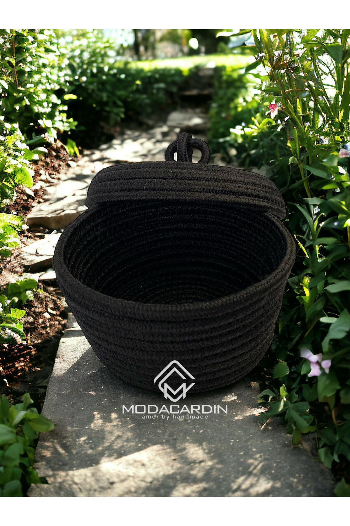 jute wicker basket oval cover organizer 20X20