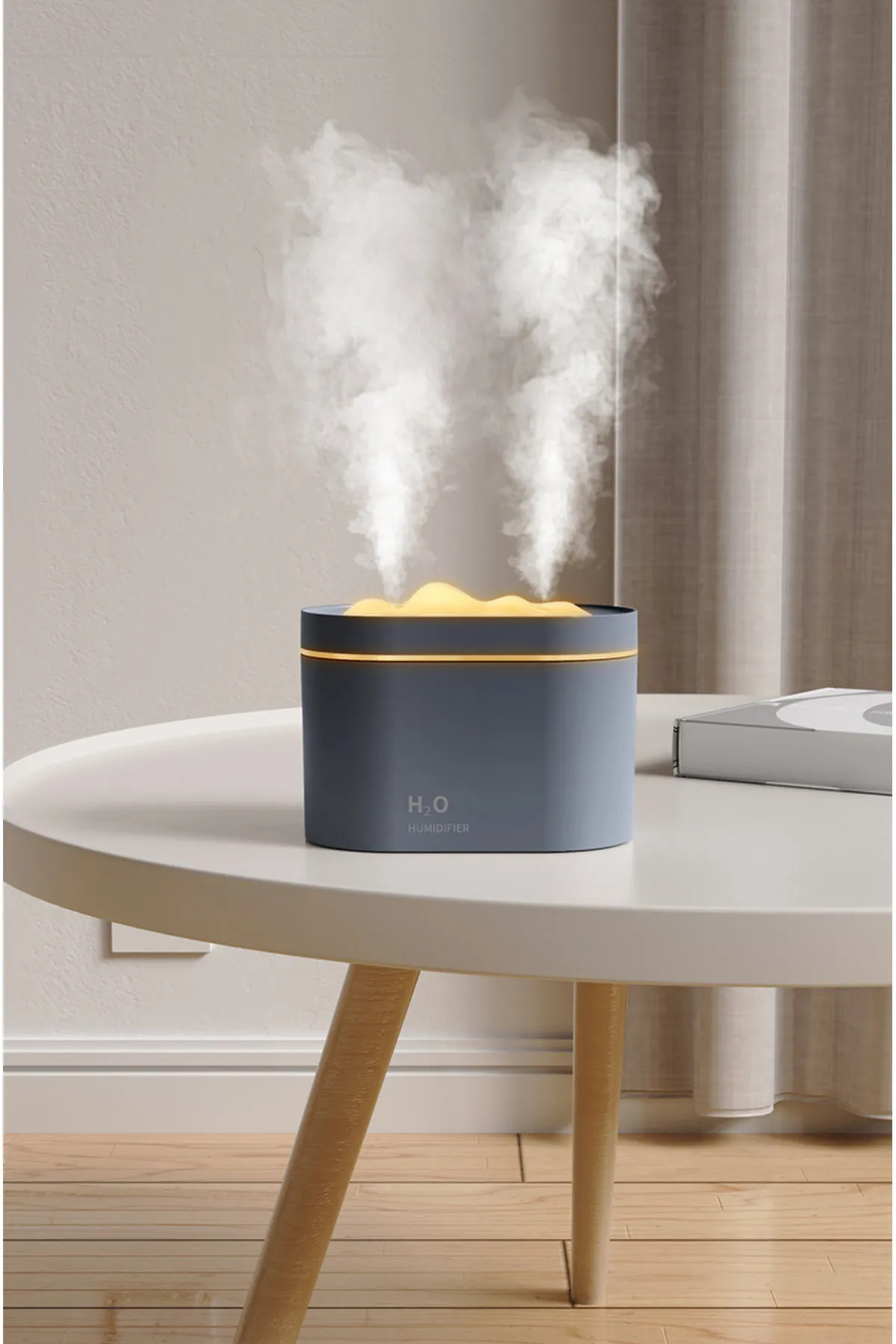 Humidifier 800 ml Ultrasonic Air Humidifier Double Spray Steam Machine And Aroma Diffuser