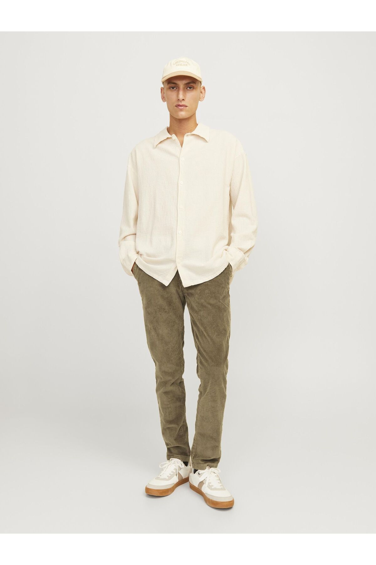 شلوار جک اند جونز مردانه پنبه - الاستین قهوه ای بیسیک راسته Slim Fit/اسلیم فیت فاق نرمال   Slim/اسلیم فیت کژوال/روزمره | Jack & Jones 12258301 TR - تصویر 5