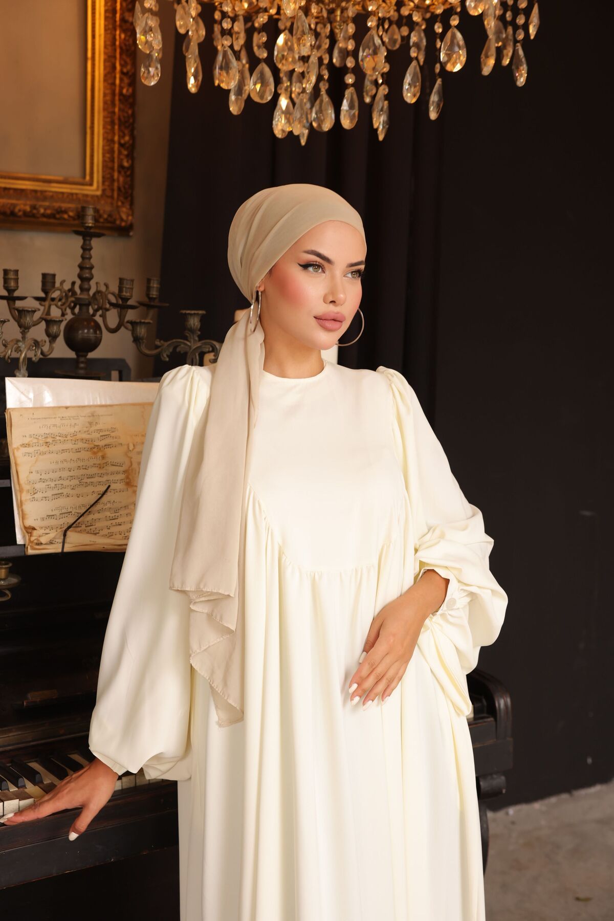 Zaure لباس مجلسی بیضی حجاب زنانه
