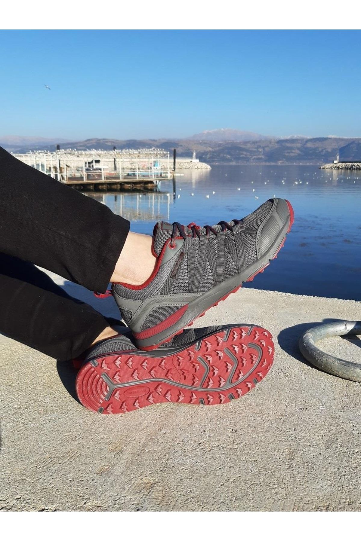 Dora, Orthopedic Men's Sports Shoes with Gray Memory