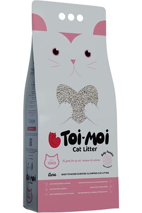 Toimoii Bebek Pudrası Kokulu Kedi Kumu 10 KG - Toi Moi Sodyum Bentonit