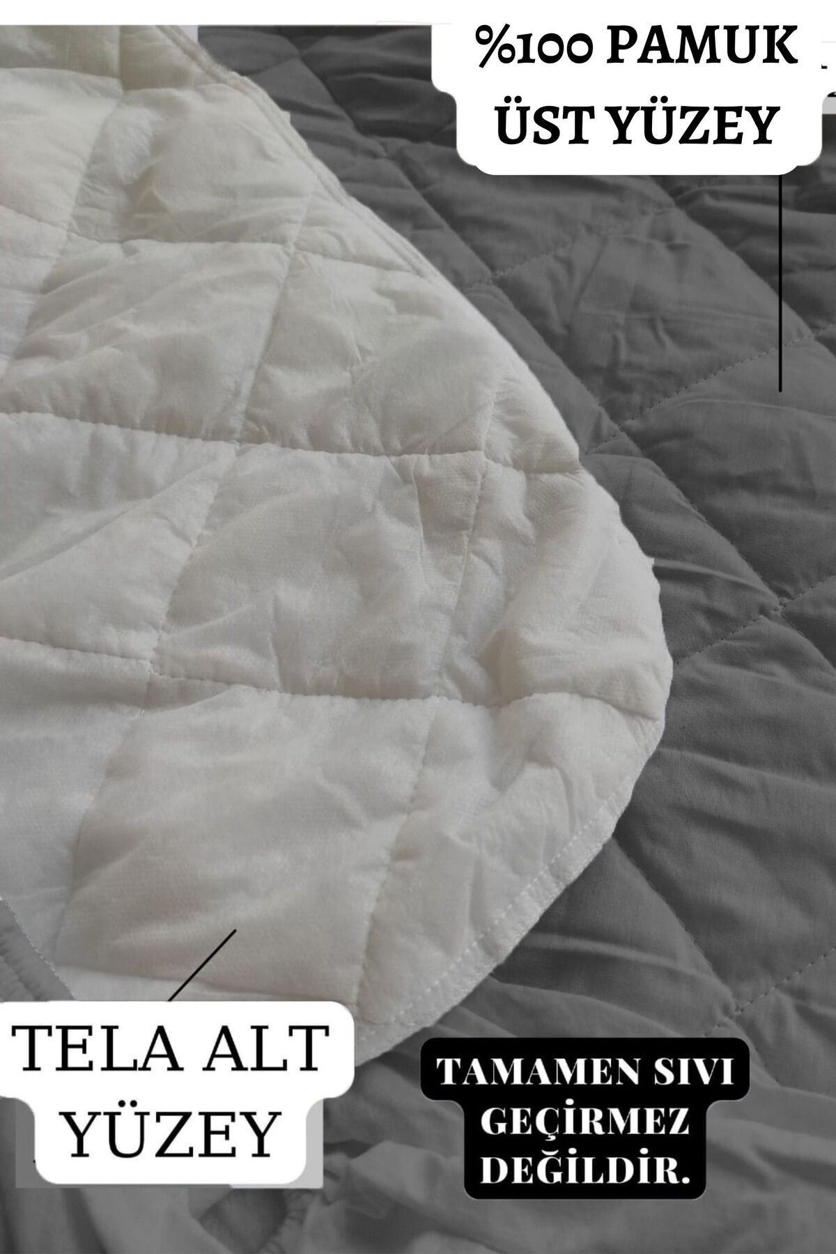 محافظ تشک  خاکستری ELY PARKER | ELYAPFK00 اورجینال - تصویر 3