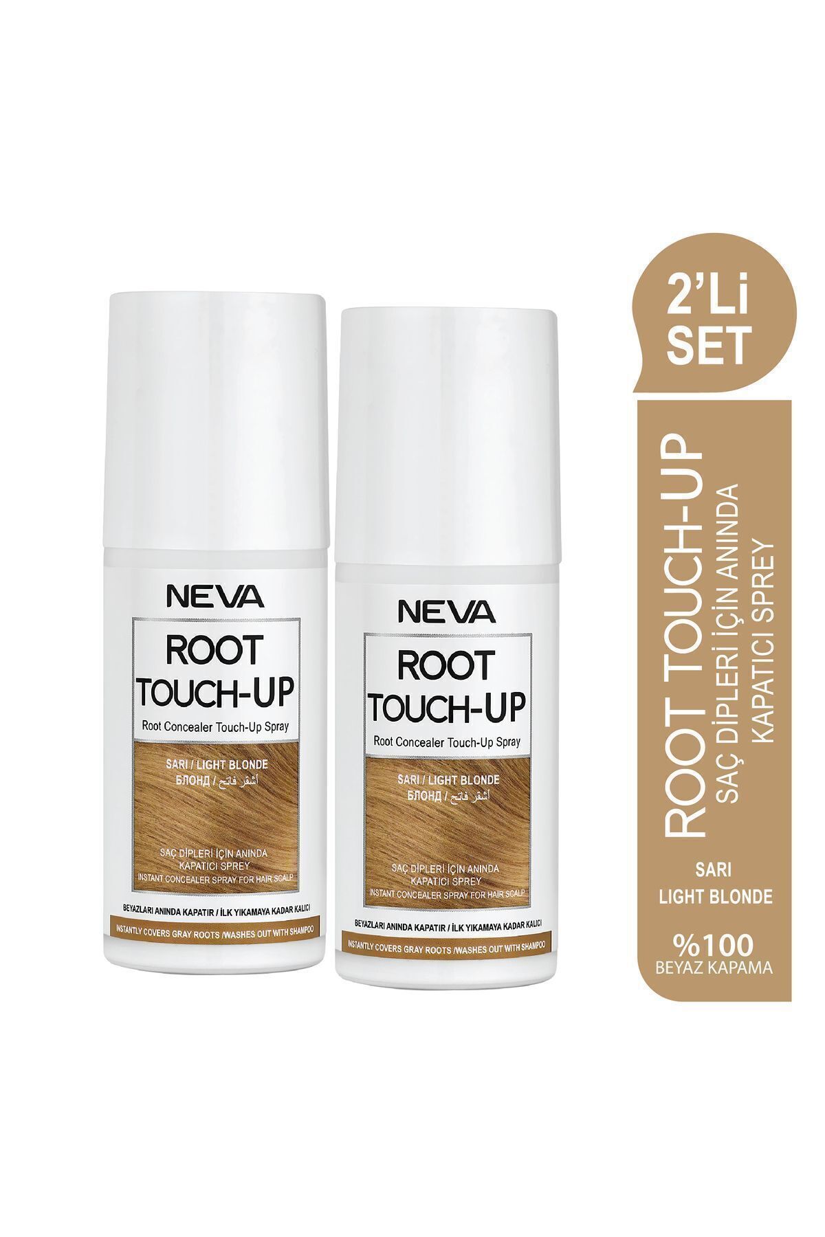 ست 2 عدد اسپری کانسیلر فوری ریشه موهای بلوند 75 میلی لیتری Root Touch-Up