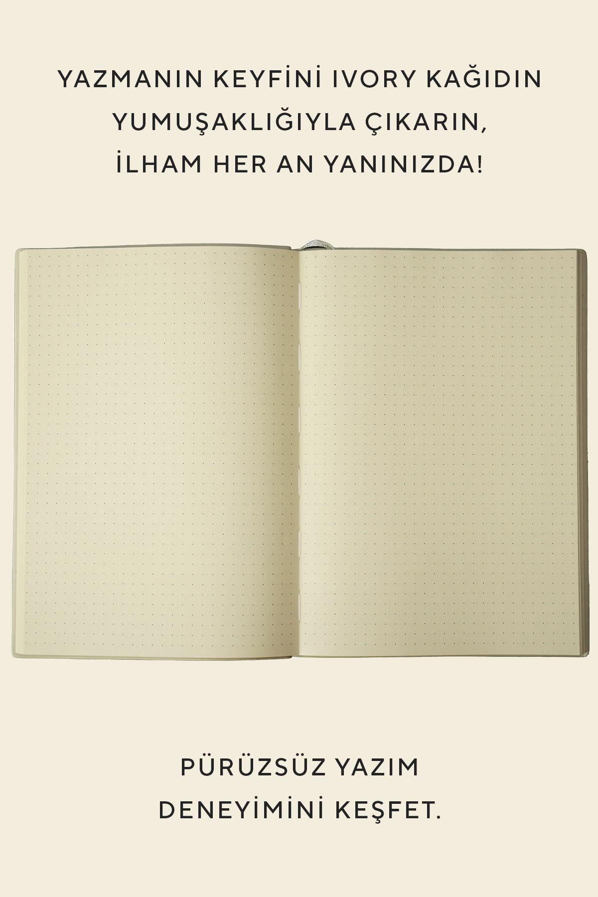 Victoria's Journals-Softtons A5 Notebook with Flexible Cover - Cream, 128 Yp. Dotted 2