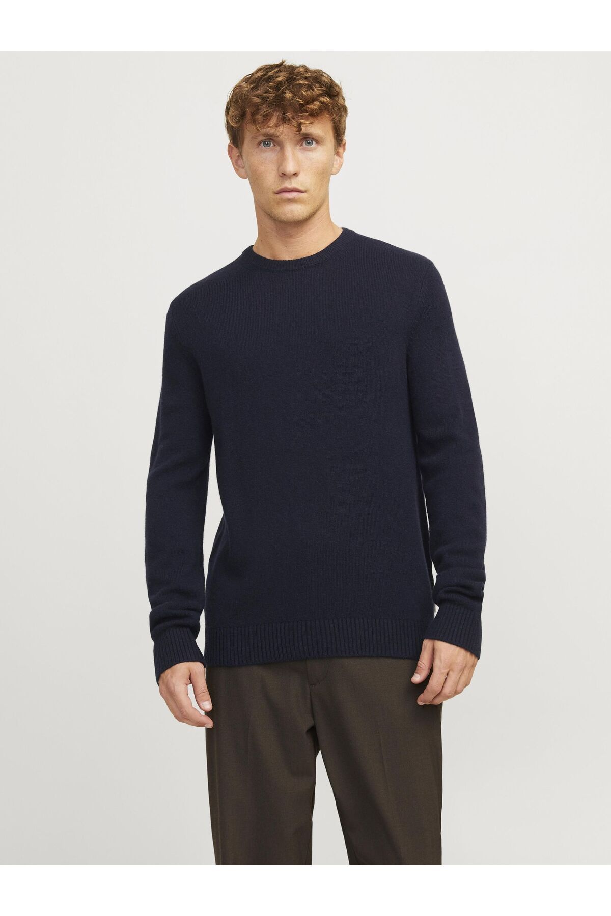 Jack & Jones Premium-Strickpullover mit Rundhals Einfarbig Strickpullover mit Rundhals 1