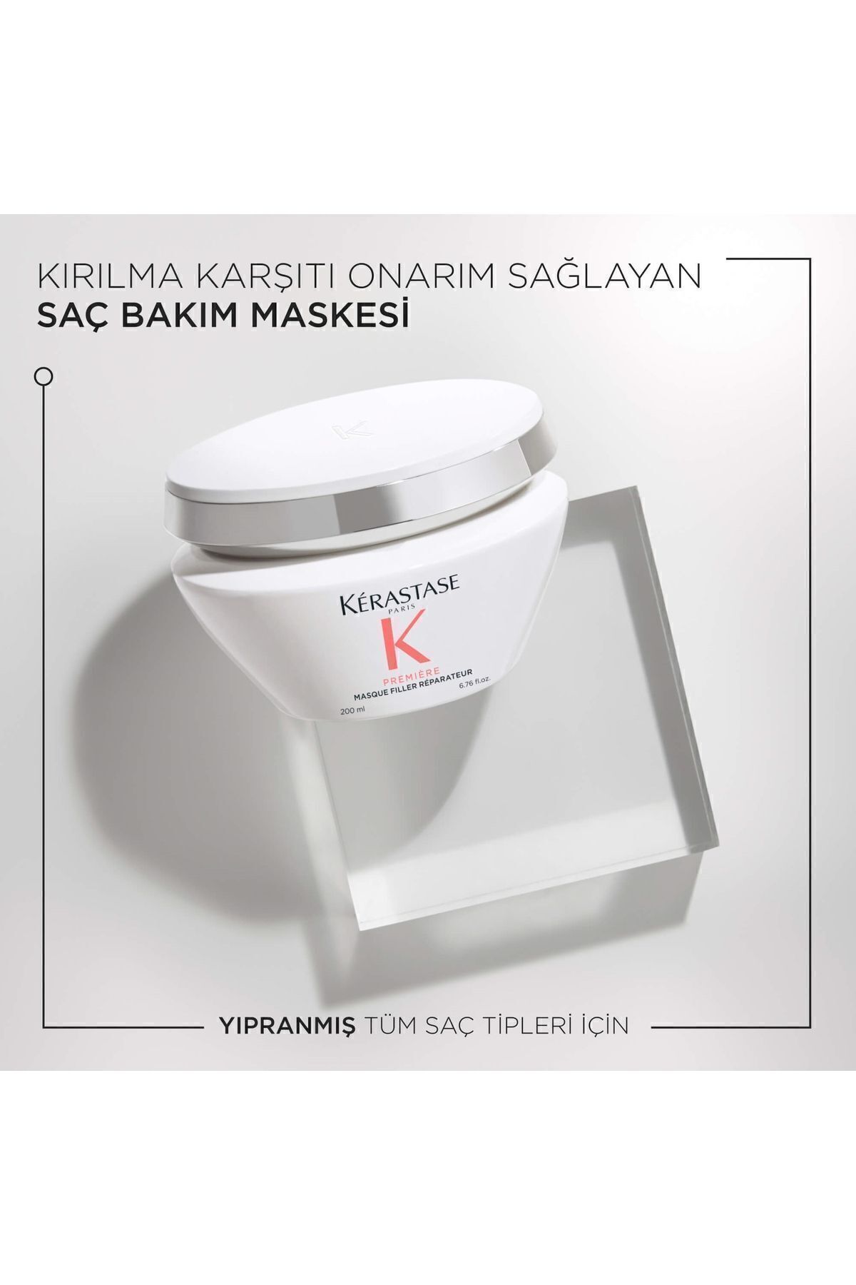 02 پریمیر ماسک پرکننده ماسک مراقبتی ترمیم کننده برای موهای آسیب دیده 200 میلی لیترKTK02 Kerastase