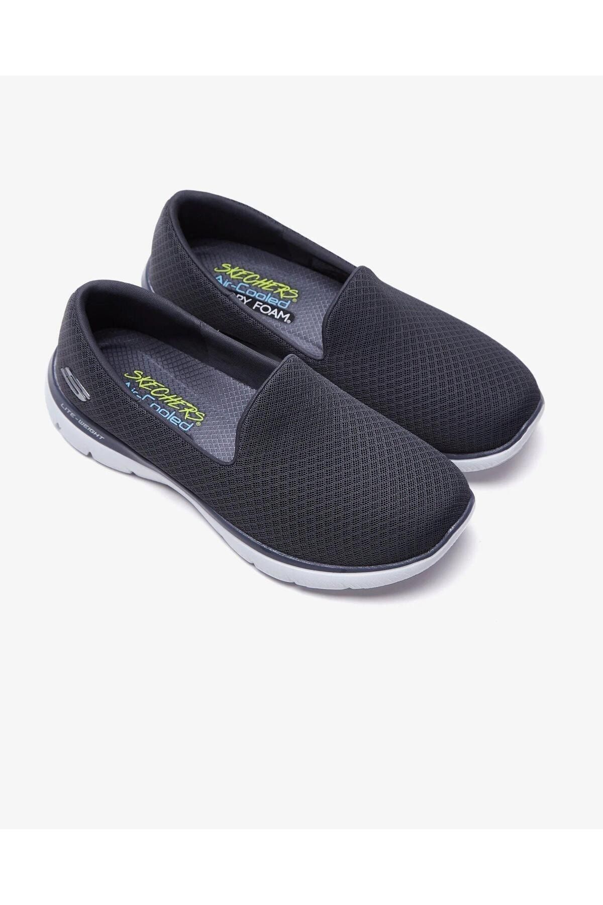 اسنیکر زنانه بورگوندی اسکیچرز | 896123TK CHAR اورجینال - تصویر 2