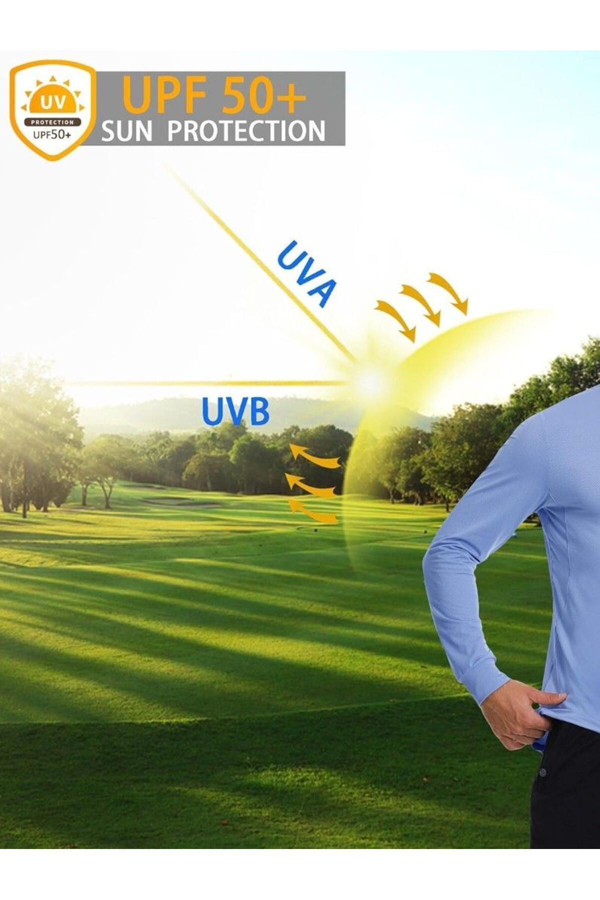 ARDSU-Men's Golf Shirts Polo Quick Dry Lightweight Performance Short and Long Sleeve Athletic Tennis Shirt 5