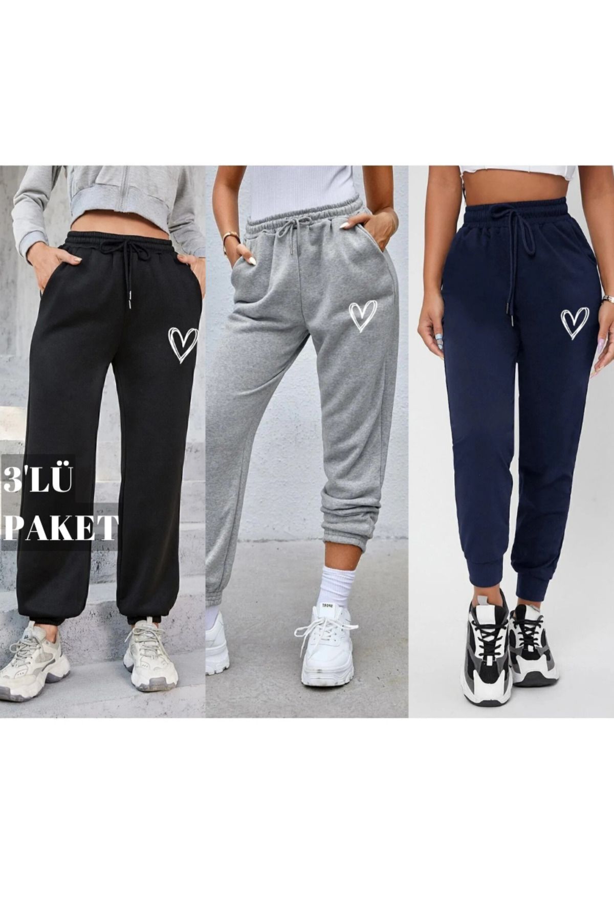 Women's 3-Pack Printed Sweatpants