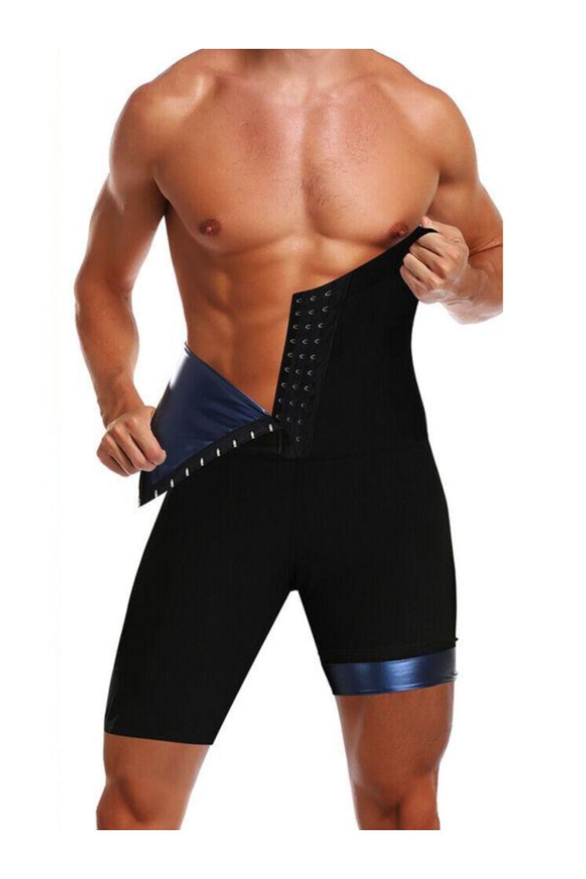MİSTİRİK-Sauna-Shorts Herren Thermo Schlankheits-Effekt Shorts Body Shaper Straffende Shorts 3