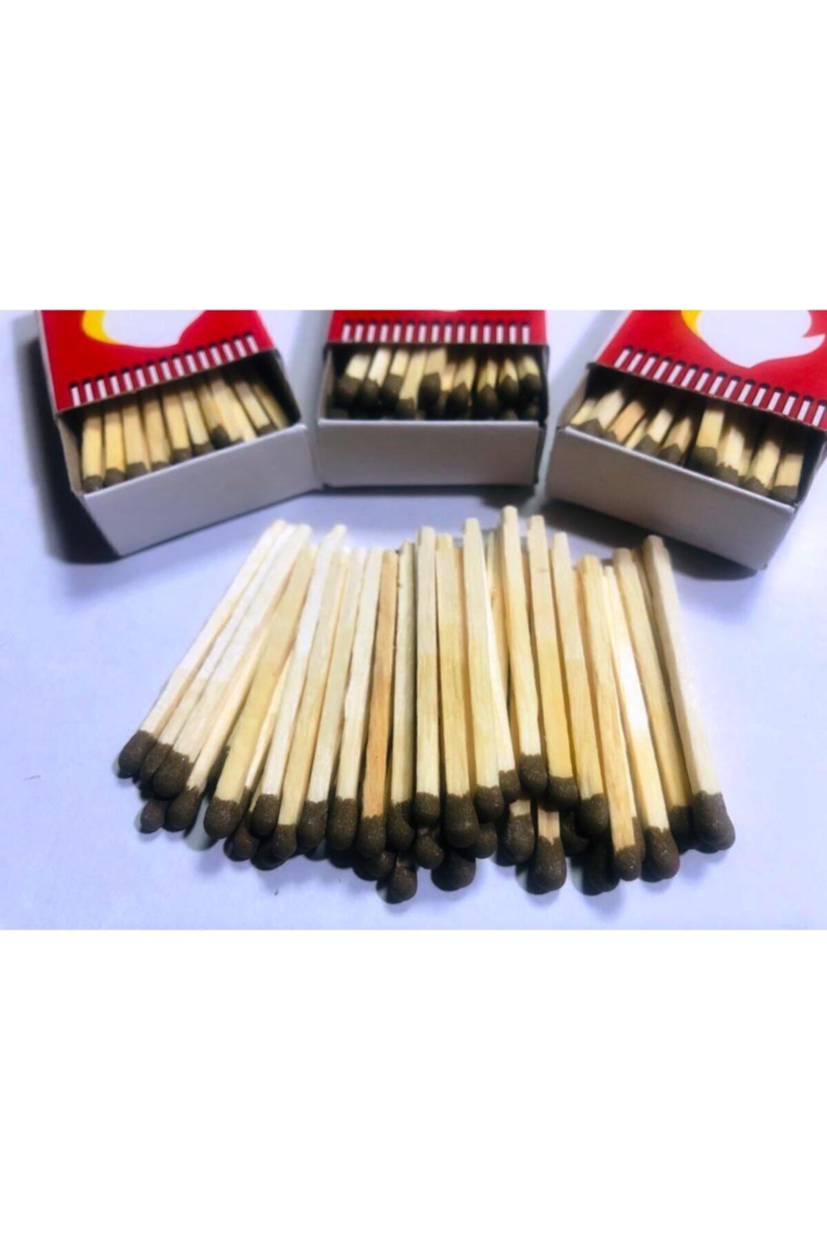 izmir Bitpazarı 3 Paket Mutfak Kibriti ( Top. Ortalama 120 Adet )