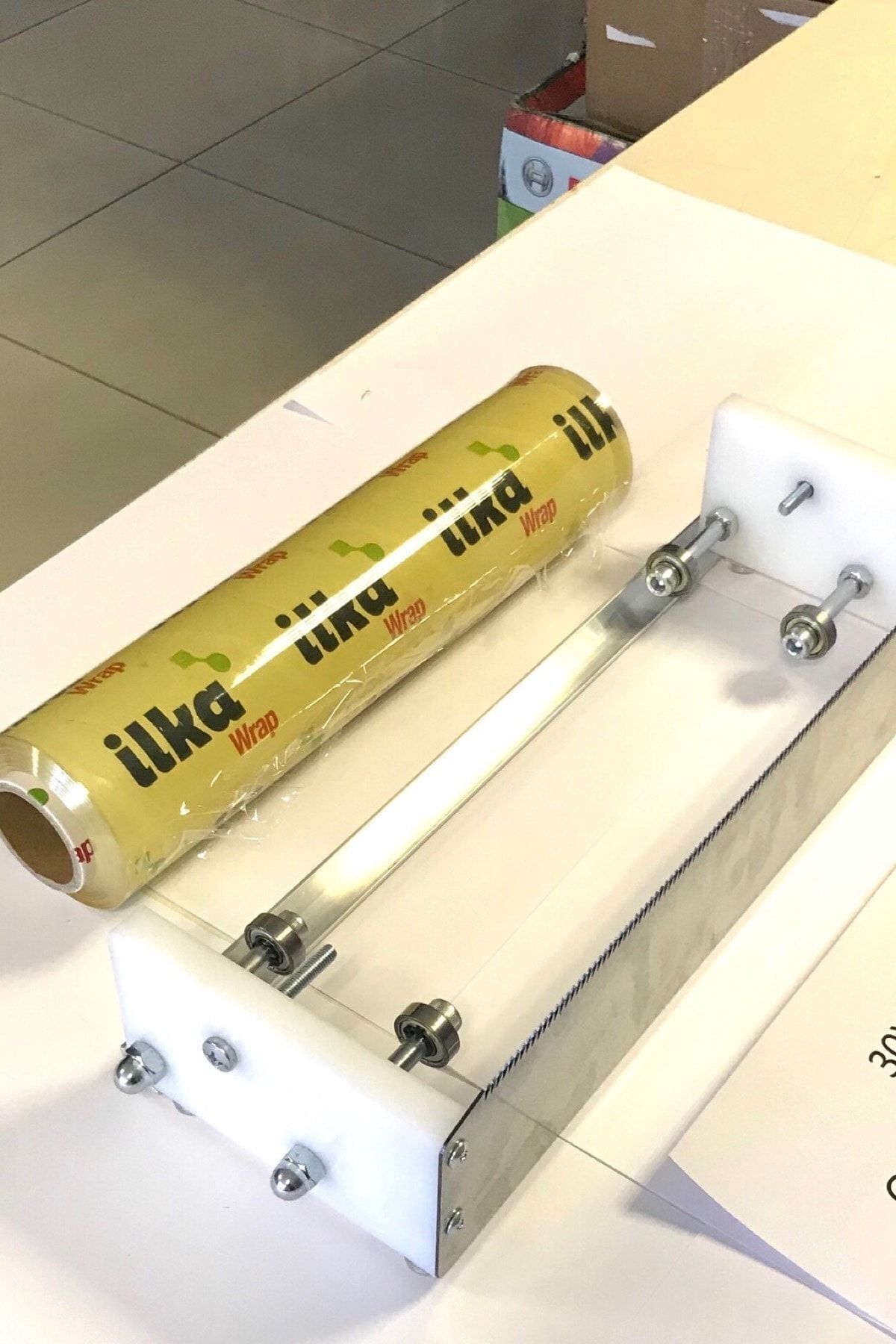 İlka 30*300 Rulmanlı Streç Kesme Aparatı  Streç Film 30 Cm'lik