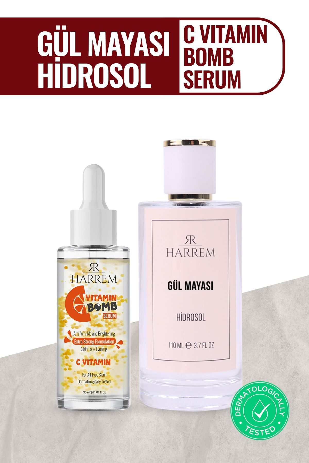 Harrem C Vitamin Serum & Gül Mayası Suyu Seti