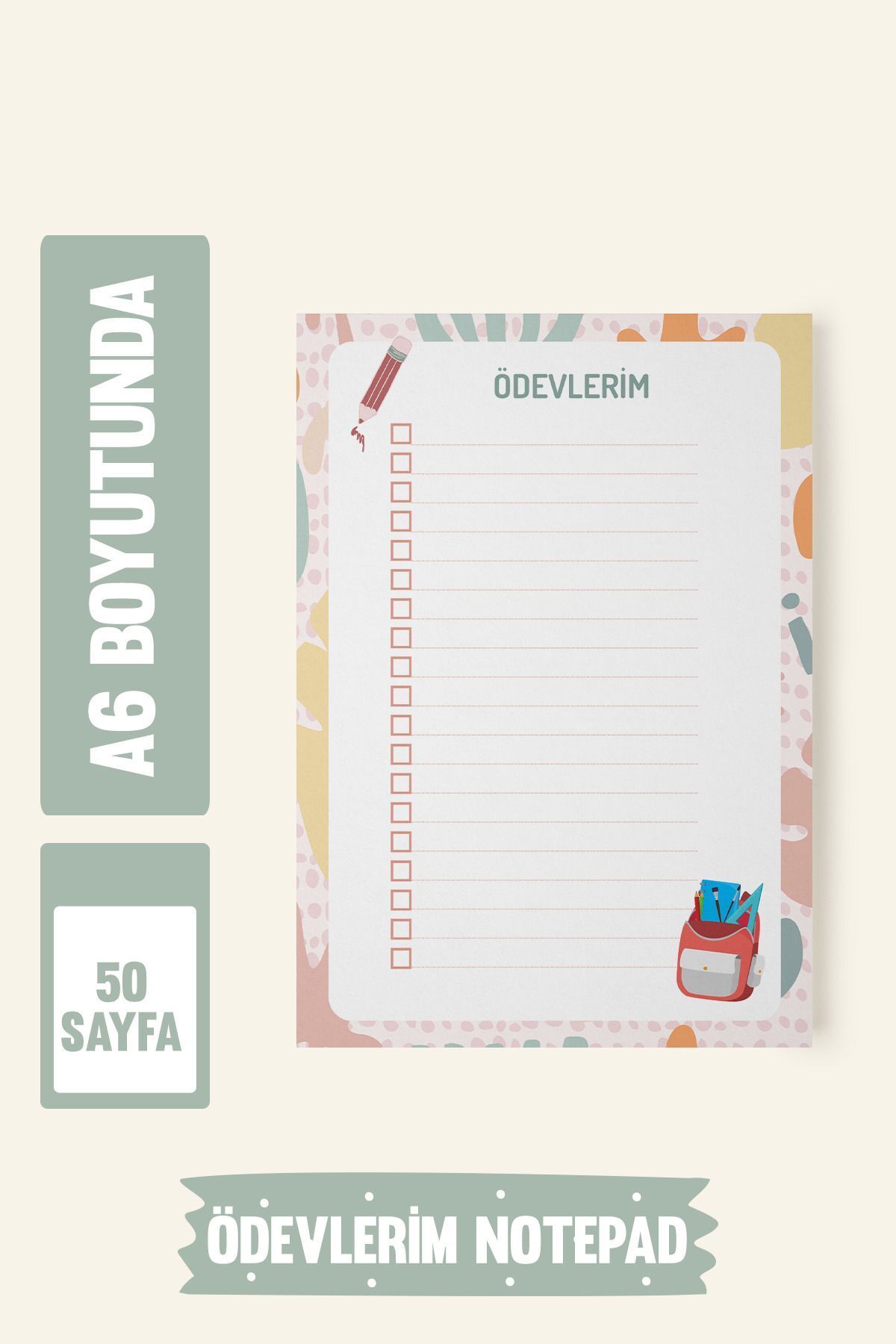 Srctech-50 Sheets A6 Homework Notebook 1