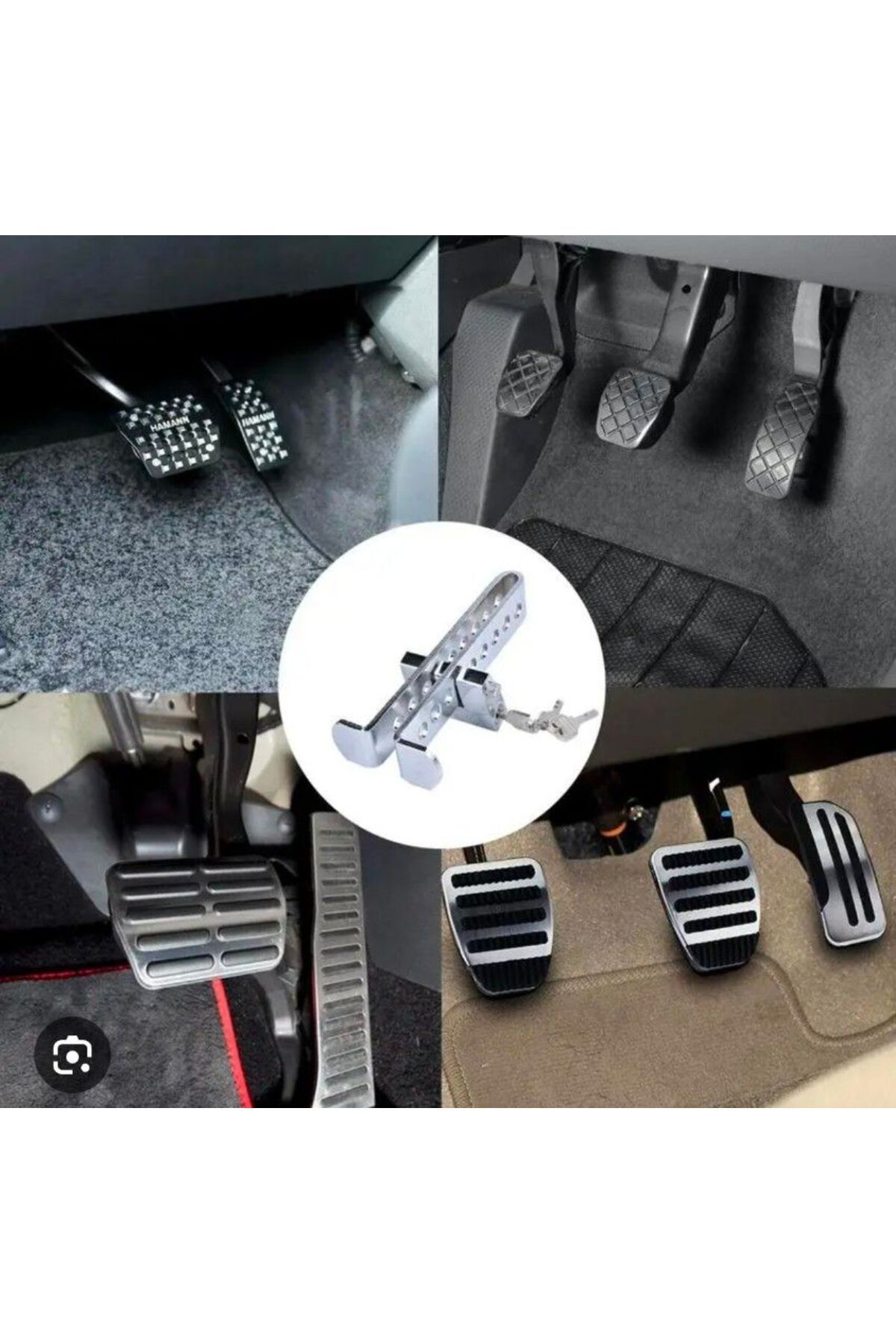 FSHOME Araba Pedal Kilitleme Güvenlik Kilidi Debriyaj Kilidi Gaz Pedal Kilidi