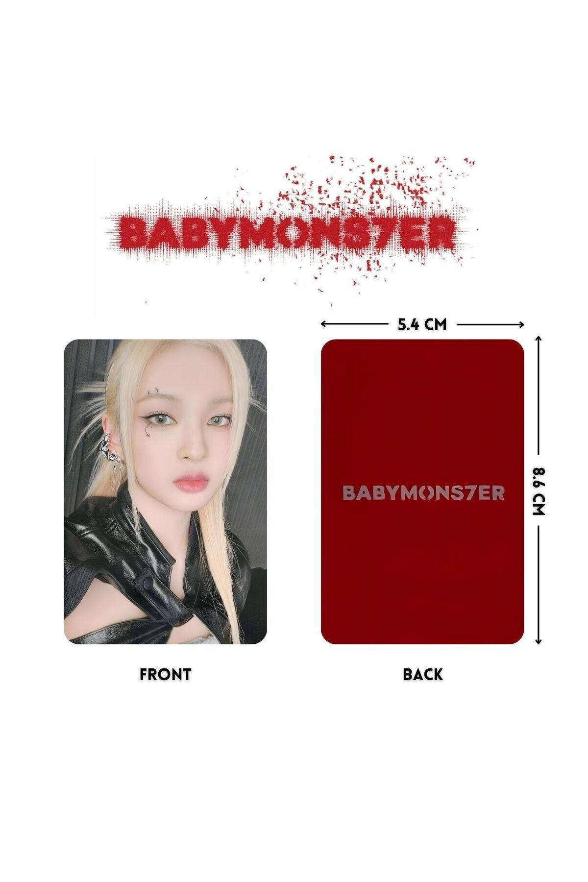 Kpop Dünyasi BABYMONSTER '' Babymons7er '' Tag Set 1 PC - Fiyatı