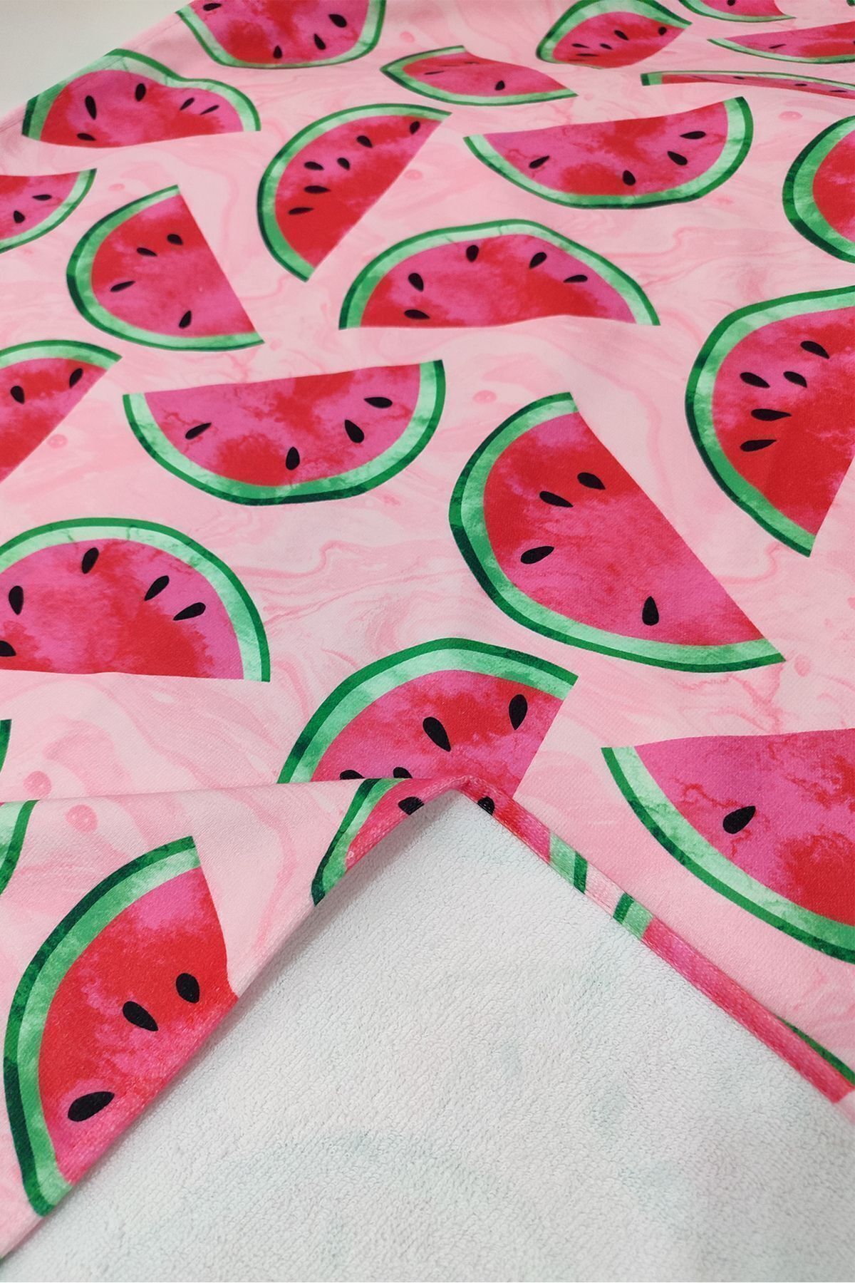 VEVİEN HOME-Watermelon Pattern Digital Printed 75x150 Cm Beach Towel 2