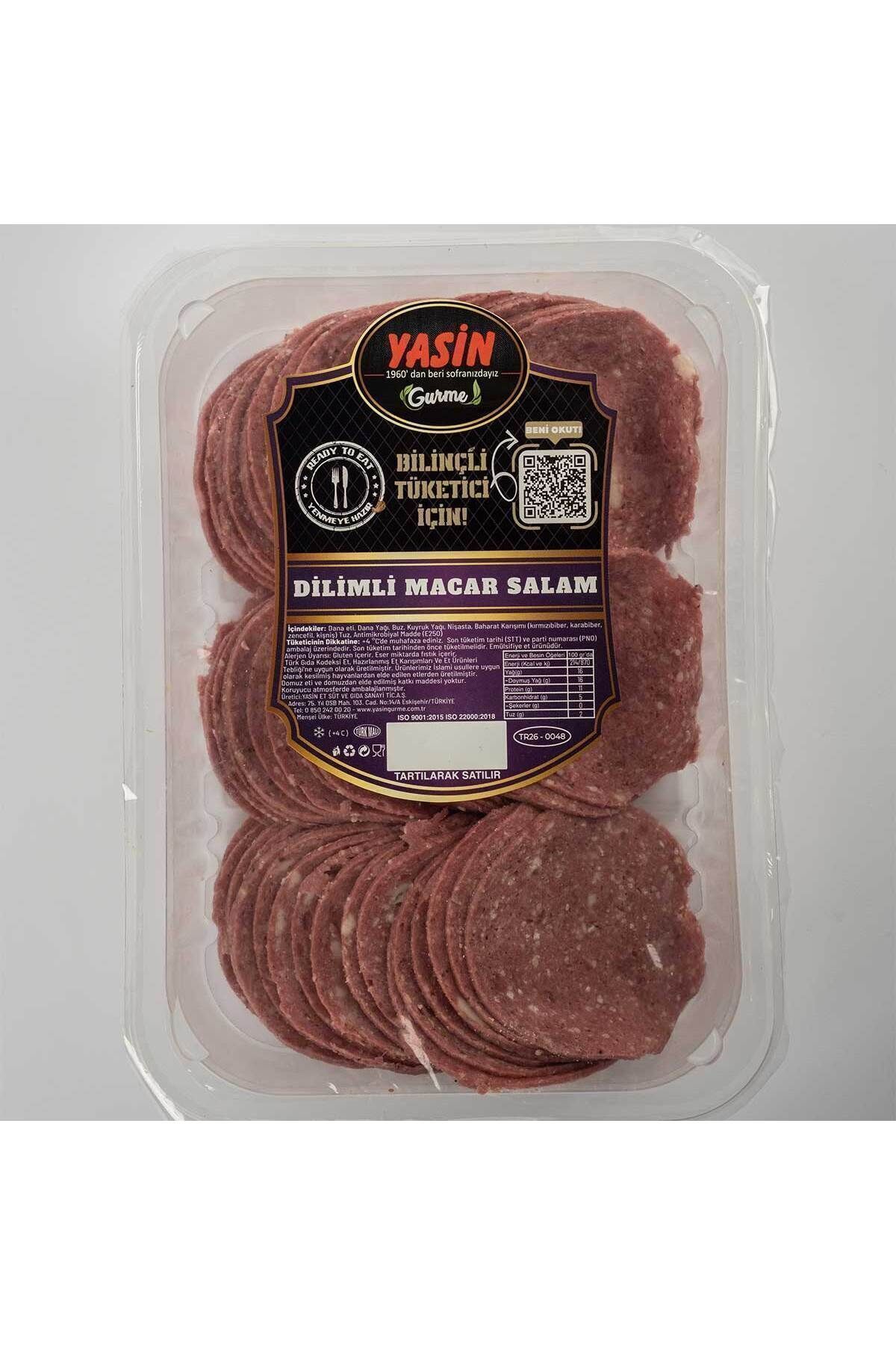 yasin sucukları Dilimli Macar Salam 120gr (%100 DANA ETİ)