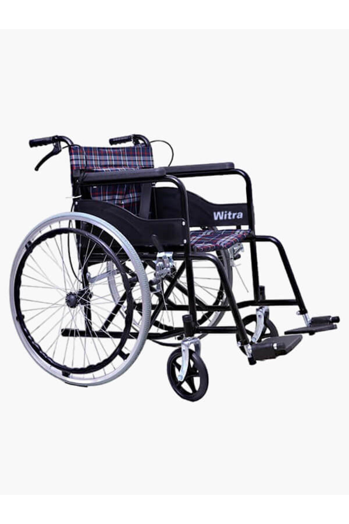 K-100 Manuel Tekerlekli Sandalye - Refakatçi Frenli Katlanabilir