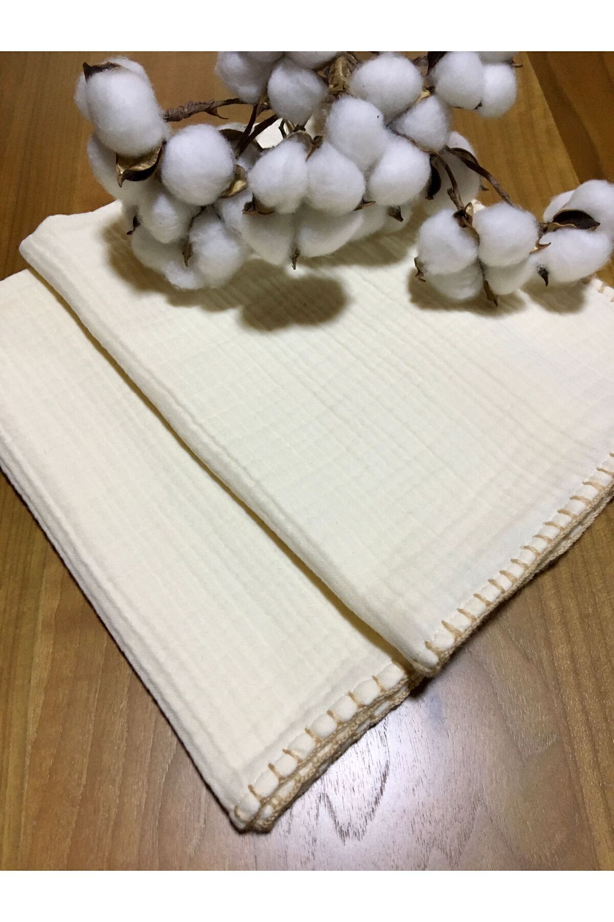 GÜLTEN COLLECTİON Kurulama Bezi, Mutfak Havlusu, 4 Kat Müslin, 60 X 40cm (2ADET)