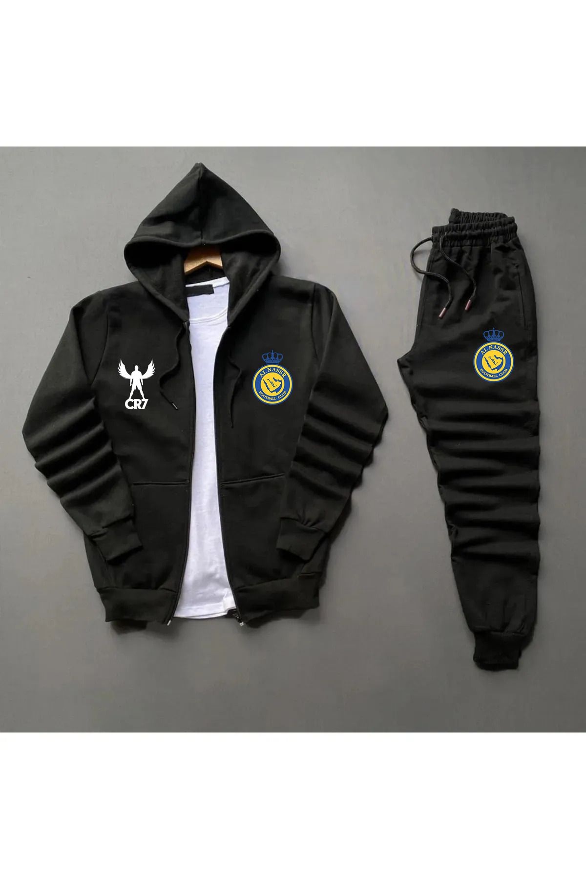 Pisa Art-Al Nassr X Cr7 Special Design Wing Tracksuit Set - Lower and Upper Set 1