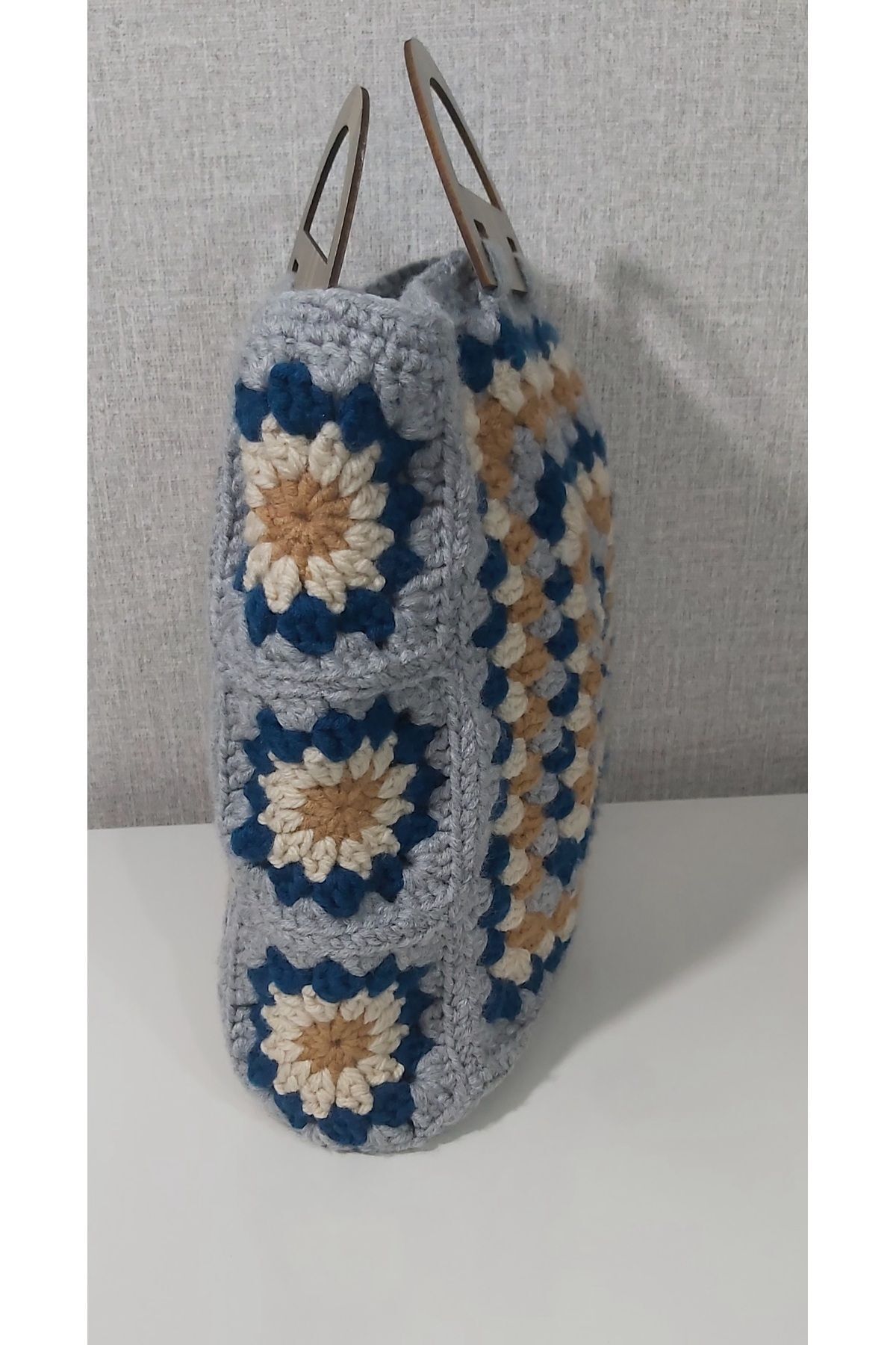 KBA TİCARET-Stylish and Soft Textured Hand Knitted - Handbag 5